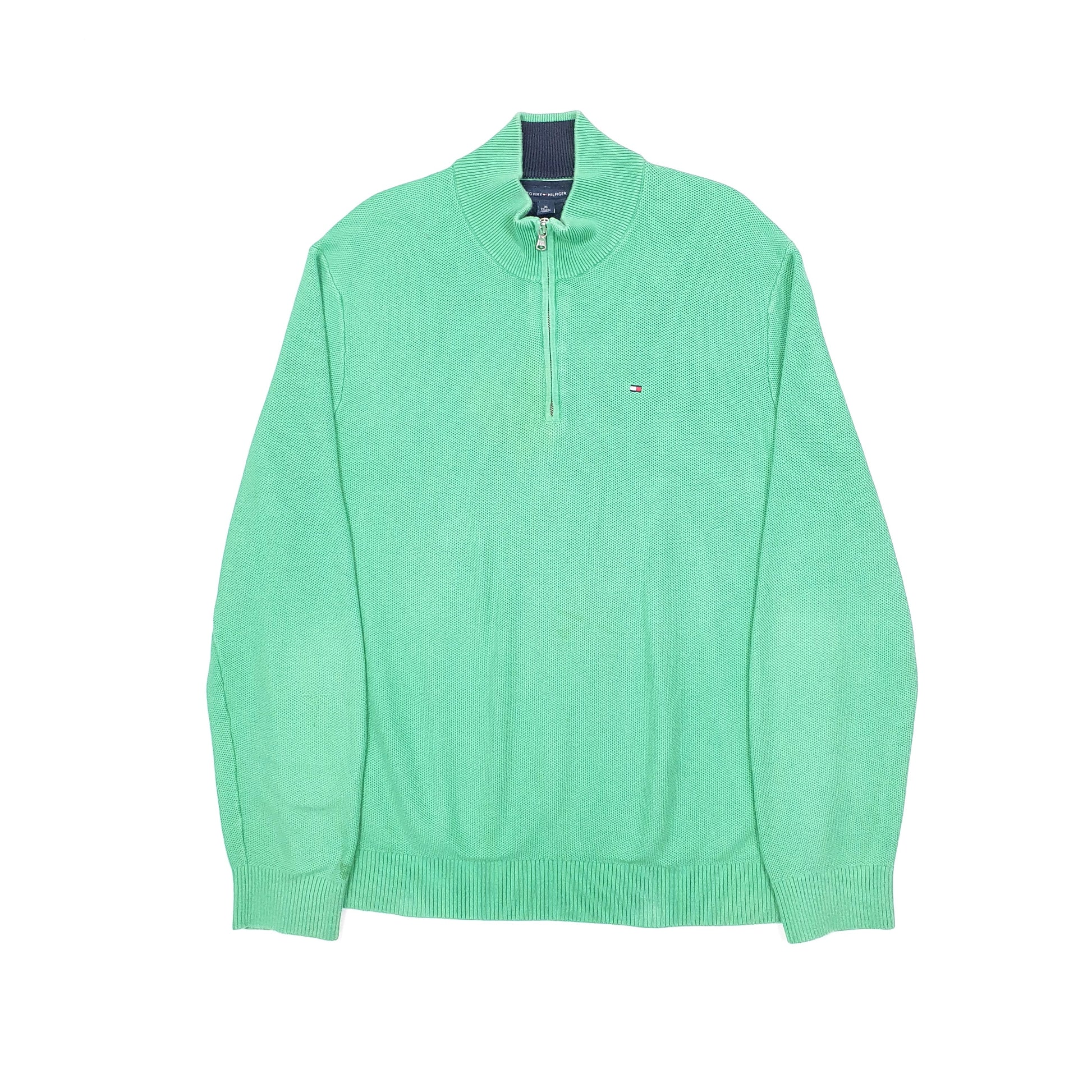 Tommy Hilfiger Quarter Zip XL Green
