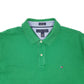 Mens Green Tommy Hilfiger Custom Fit Short Sleeve Polo Shirt