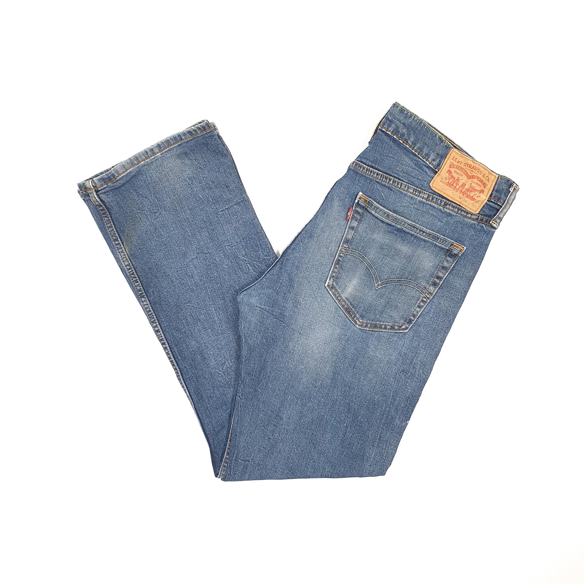 Levis 527 Bootcut Fit Jeans W34 L29 Blue