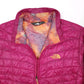 Womens Burgundy The North Face Thermoball Lightweight Puffer Jacket Coat