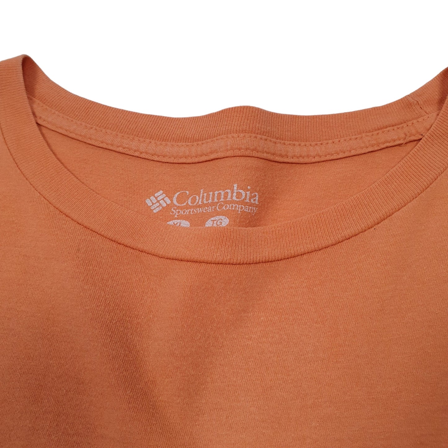 Mens Orange Columbia Sportswear Performance Fishing Gear PFG Short Sleeve T Shirt