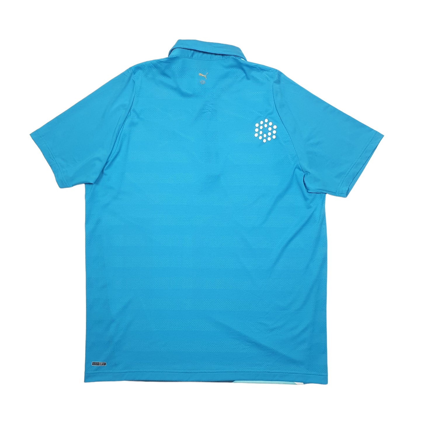 Puma USP Dry Short Sleeve Polyester Polo Shirt Blue