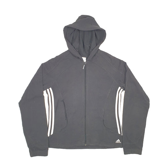 Adidas Hooded full zip Quarter Zip Fleece XS Black