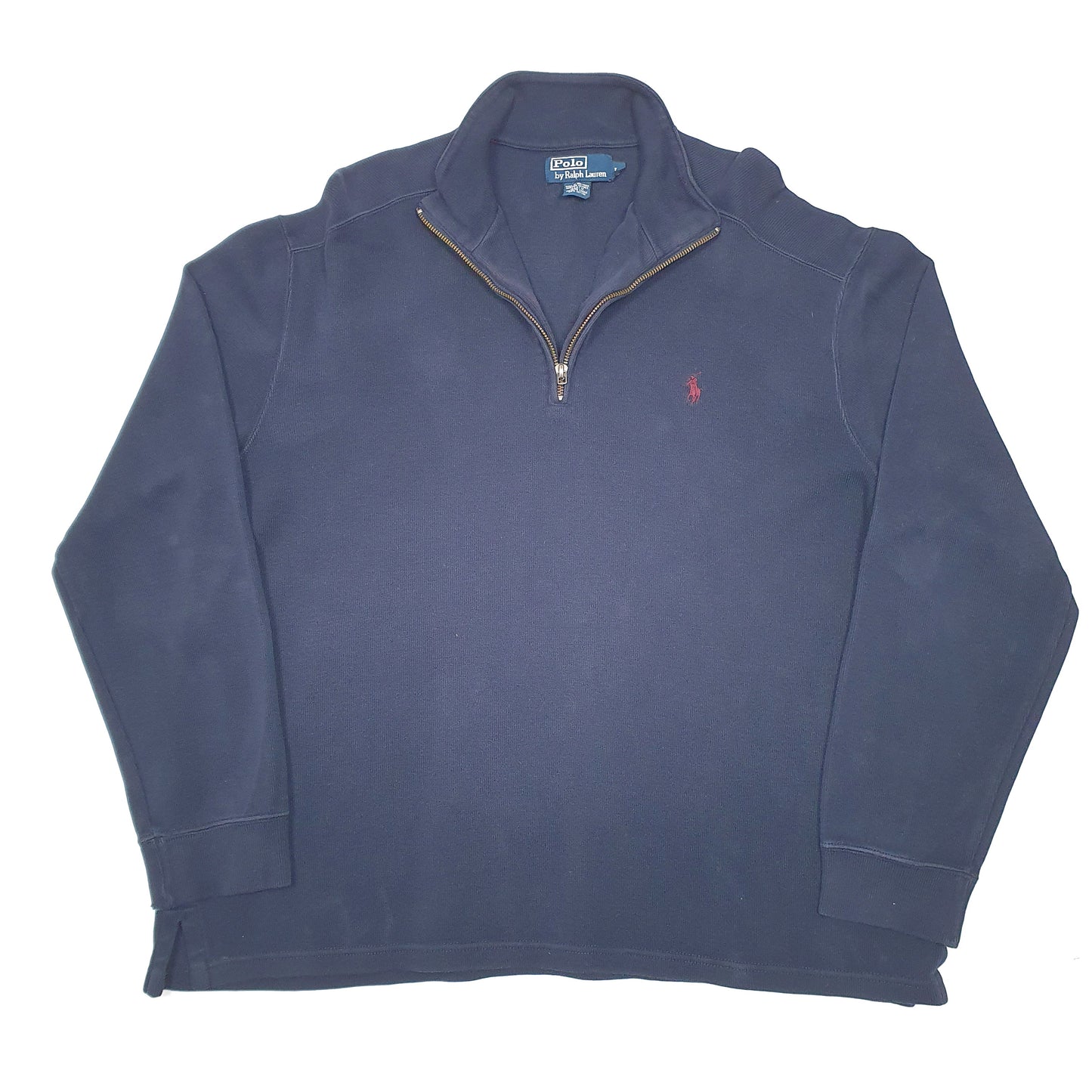 Mens Navy Polo Ralph Lauren  Quarter Zip Jumper