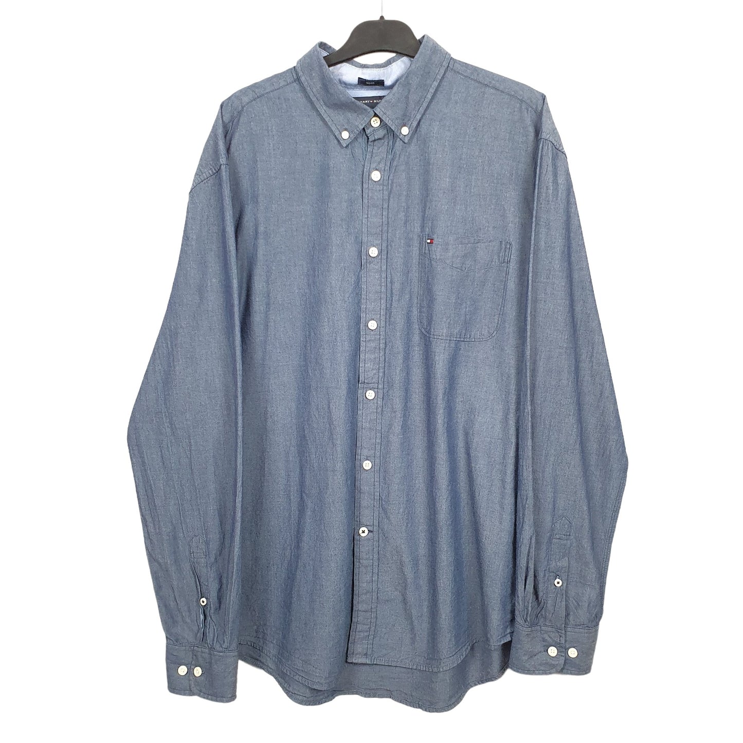 Mens Blue Tommy Hilfiger  Long Sleeve Shirt