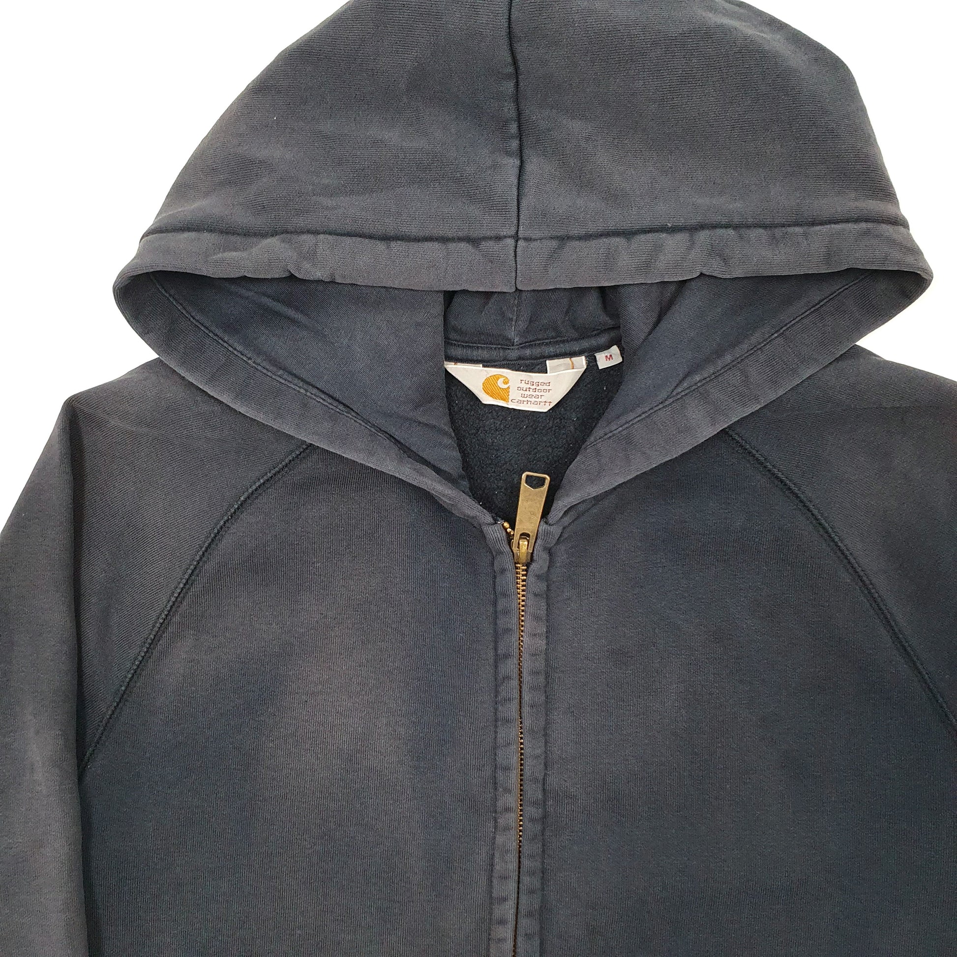 Mens Navy Carhartt Hoodie Chase Jacket Workwear Full Zip Jumper