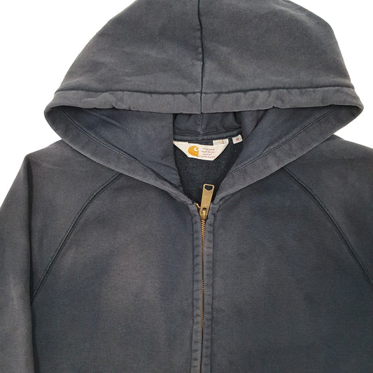 Mens Navy Carhartt Hoodie Chase Jacket Workwear Full Zip Jumper