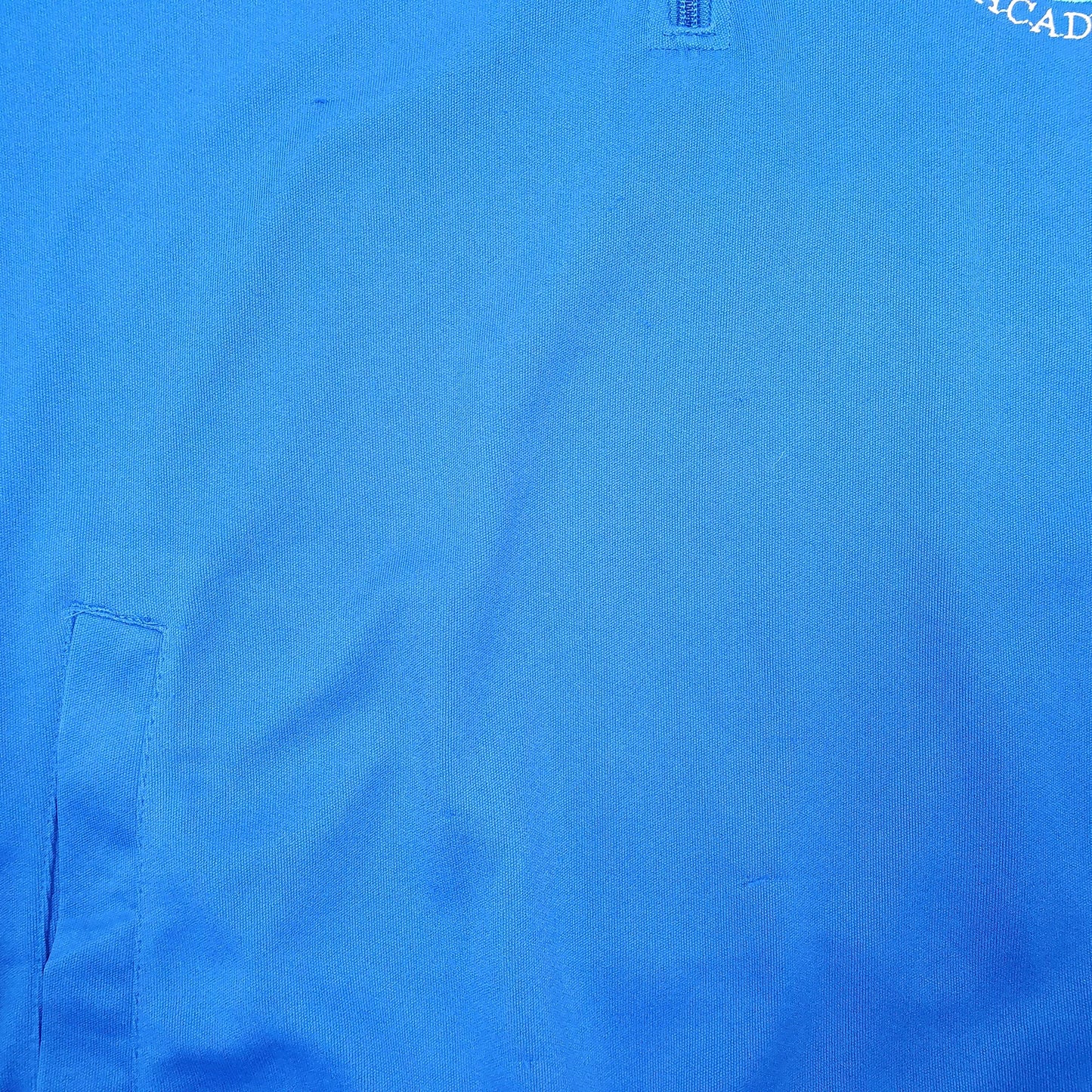 Mens Blue Kappa Cambrian Miners Football Soccer Active Academy Quarter Zip Jumper