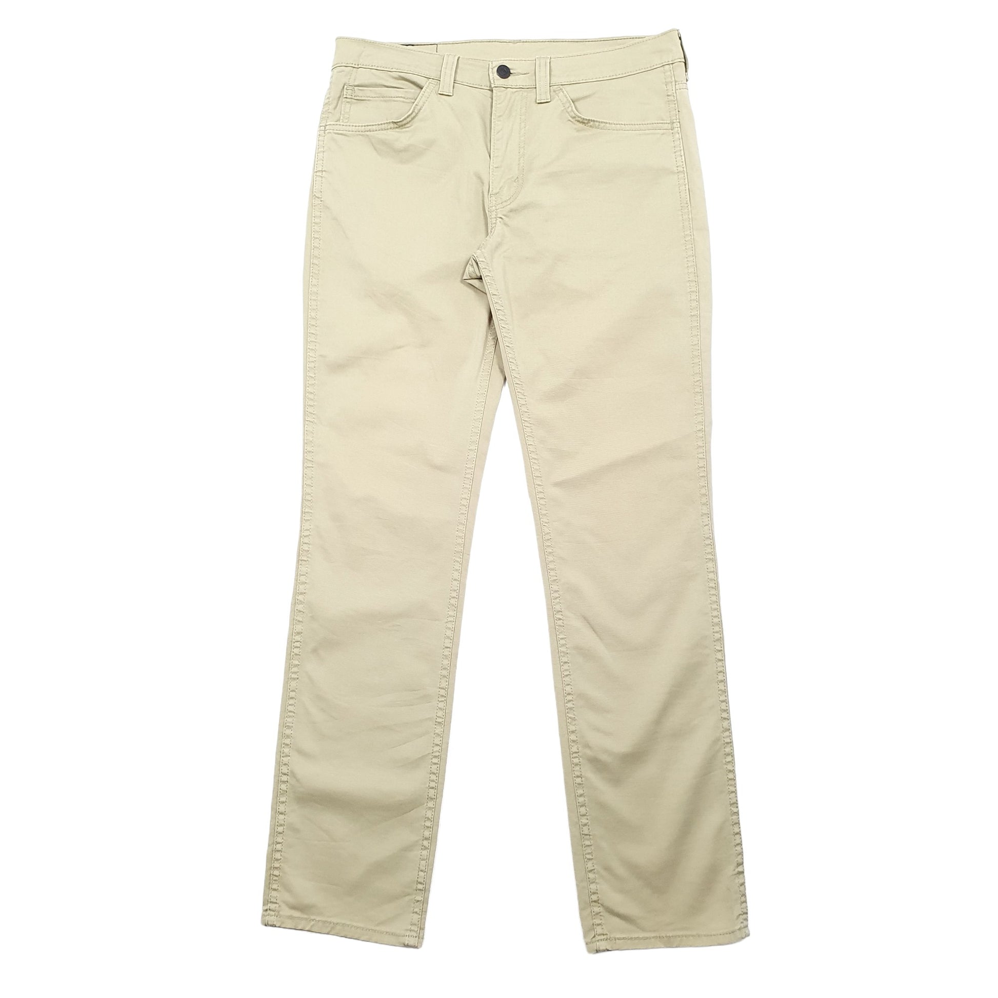 Mens Levis Khaki Chino Trousers W32 L32 Khaki