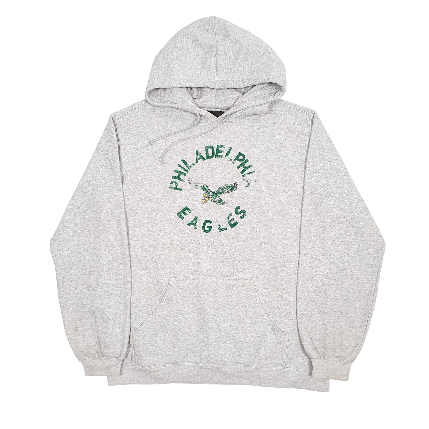 Mens Grey Reebok NFL Philadelphia Eagles Hoodie Jumper