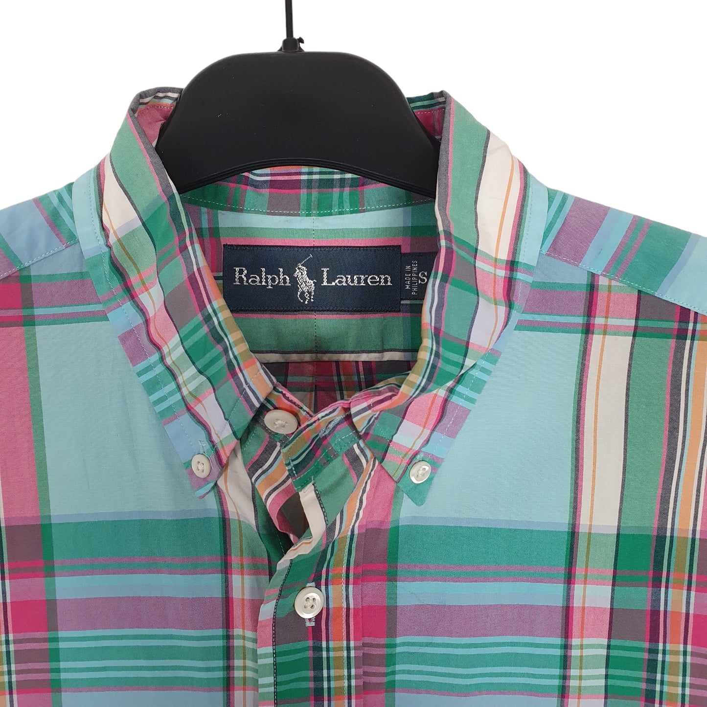 Ralph Lauren Long Sleeve Regular Fit Check Shirt Green