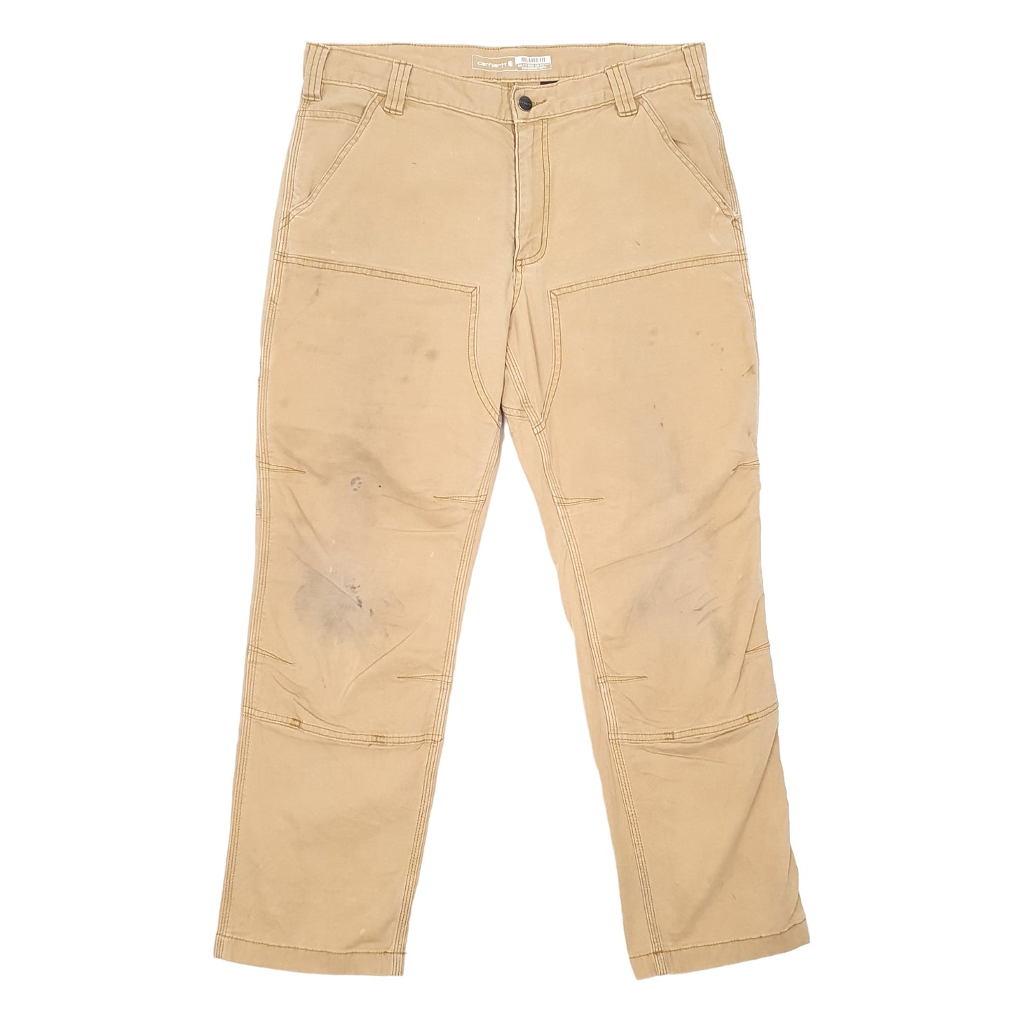 Mens Tan Carhartt  Carpenter Trousers
