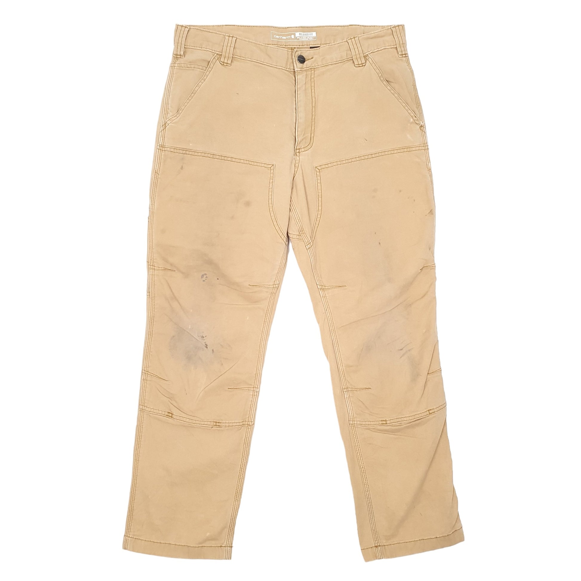 Mens Tan Carhartt  Carpenter Trousers