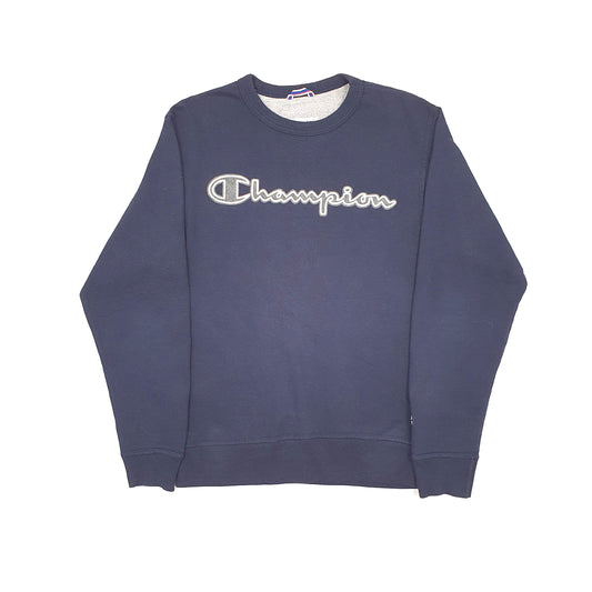 Mens Navy Champion Crewneck Jumper