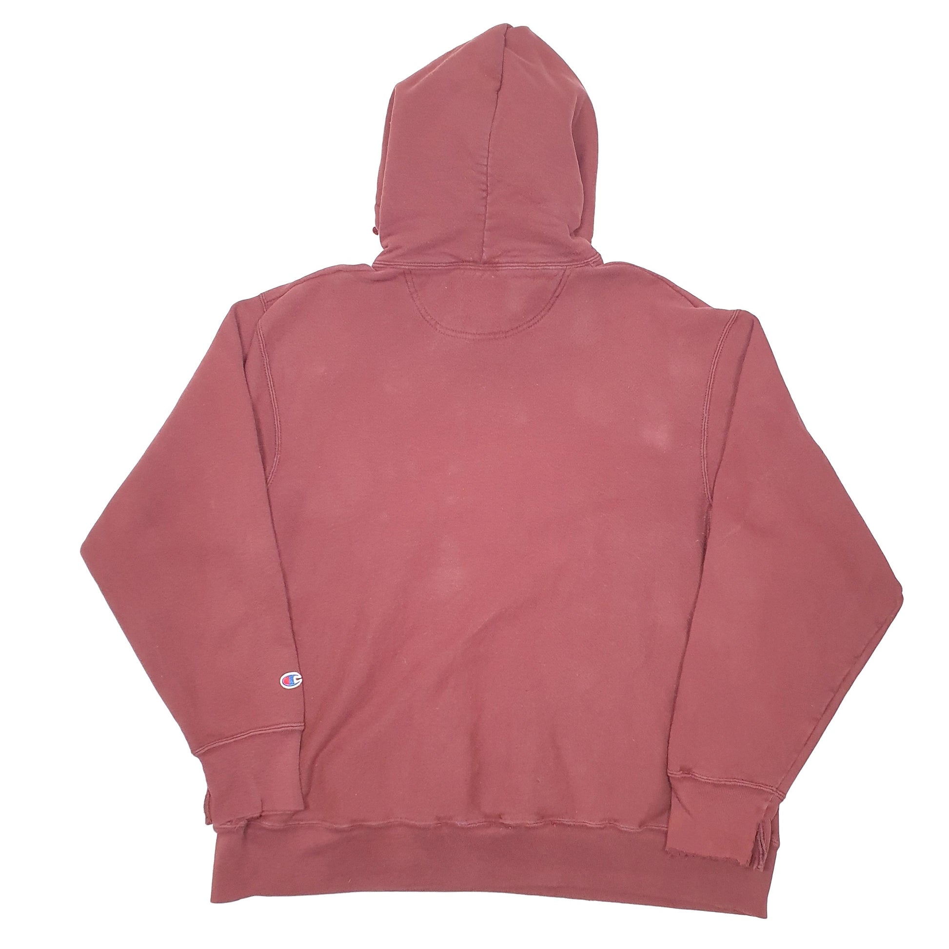 Mens Burgundy Champion Boston College Reverse Weave Hoodie Jumper