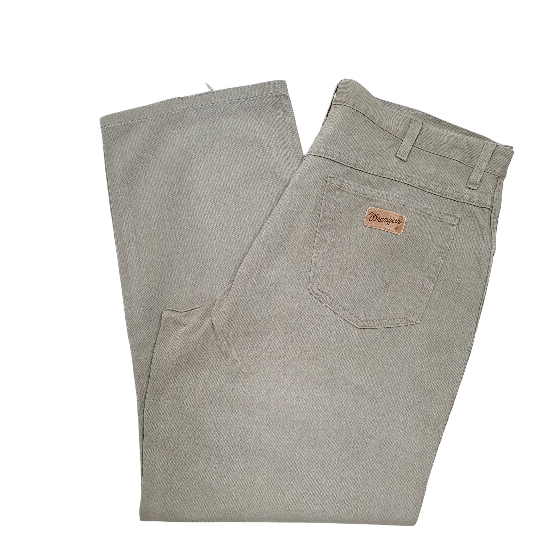 Mens Green Wrangler  Corduroy Trousers