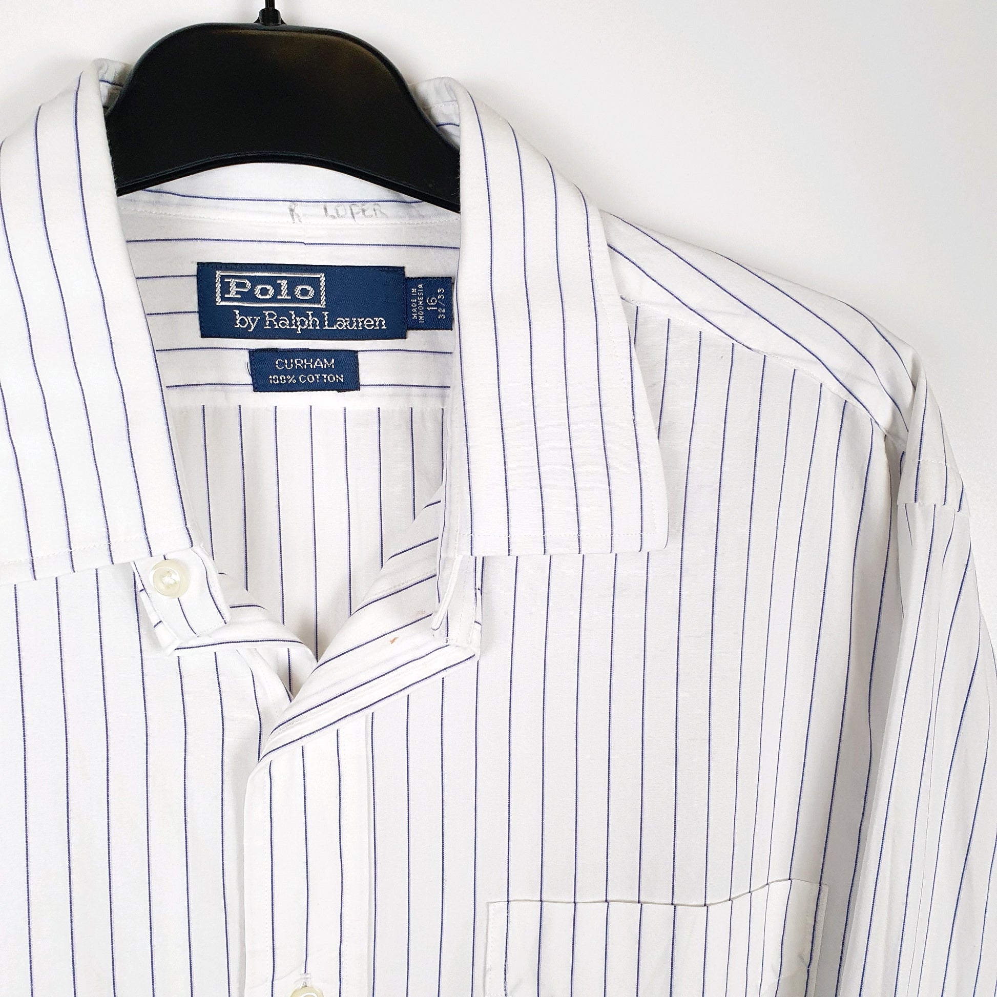 Polo Ralph Lauren Long Sleeve Regular Fit Striped Shirt White