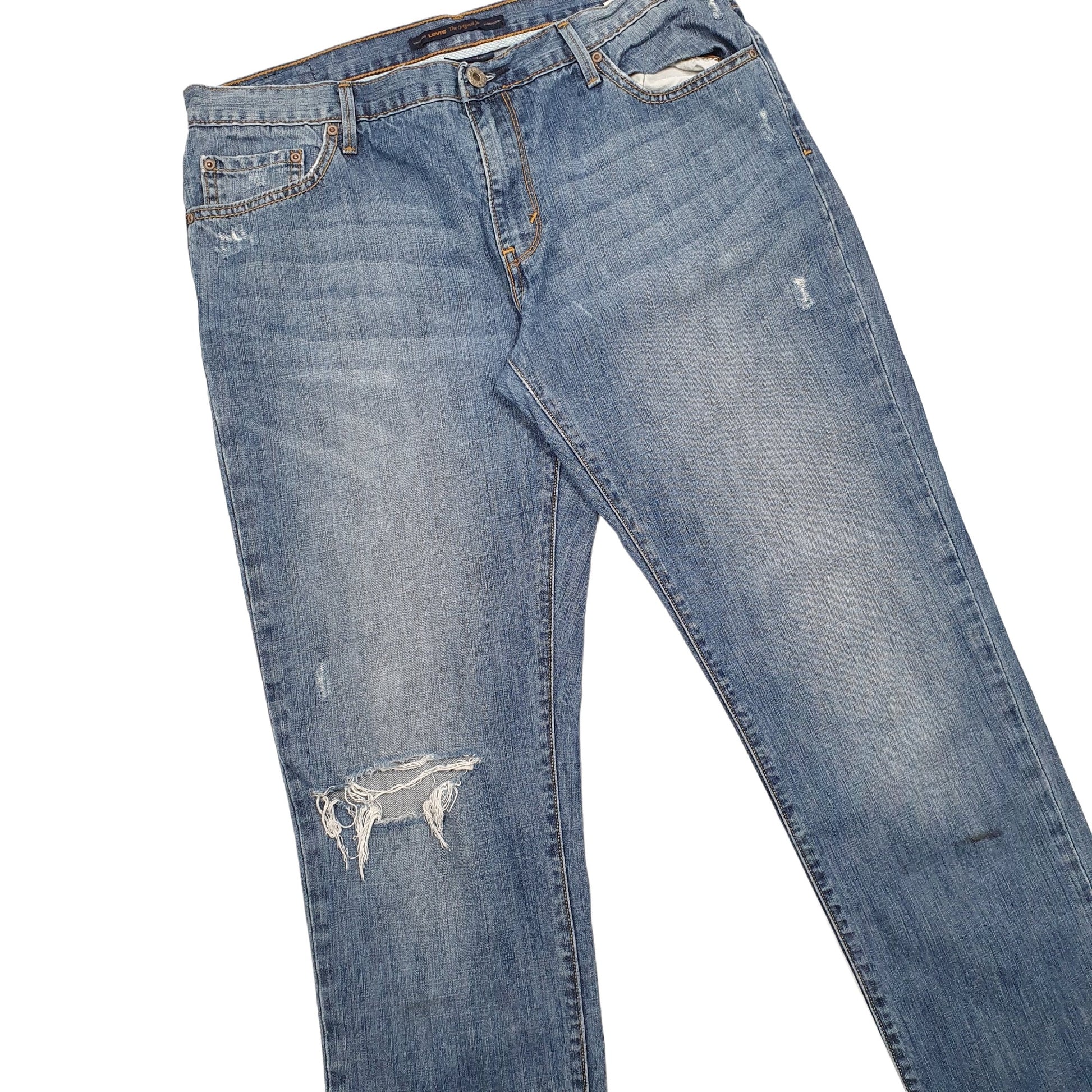 Levis Straight Regular Fit Jeans UK14/16 Blue