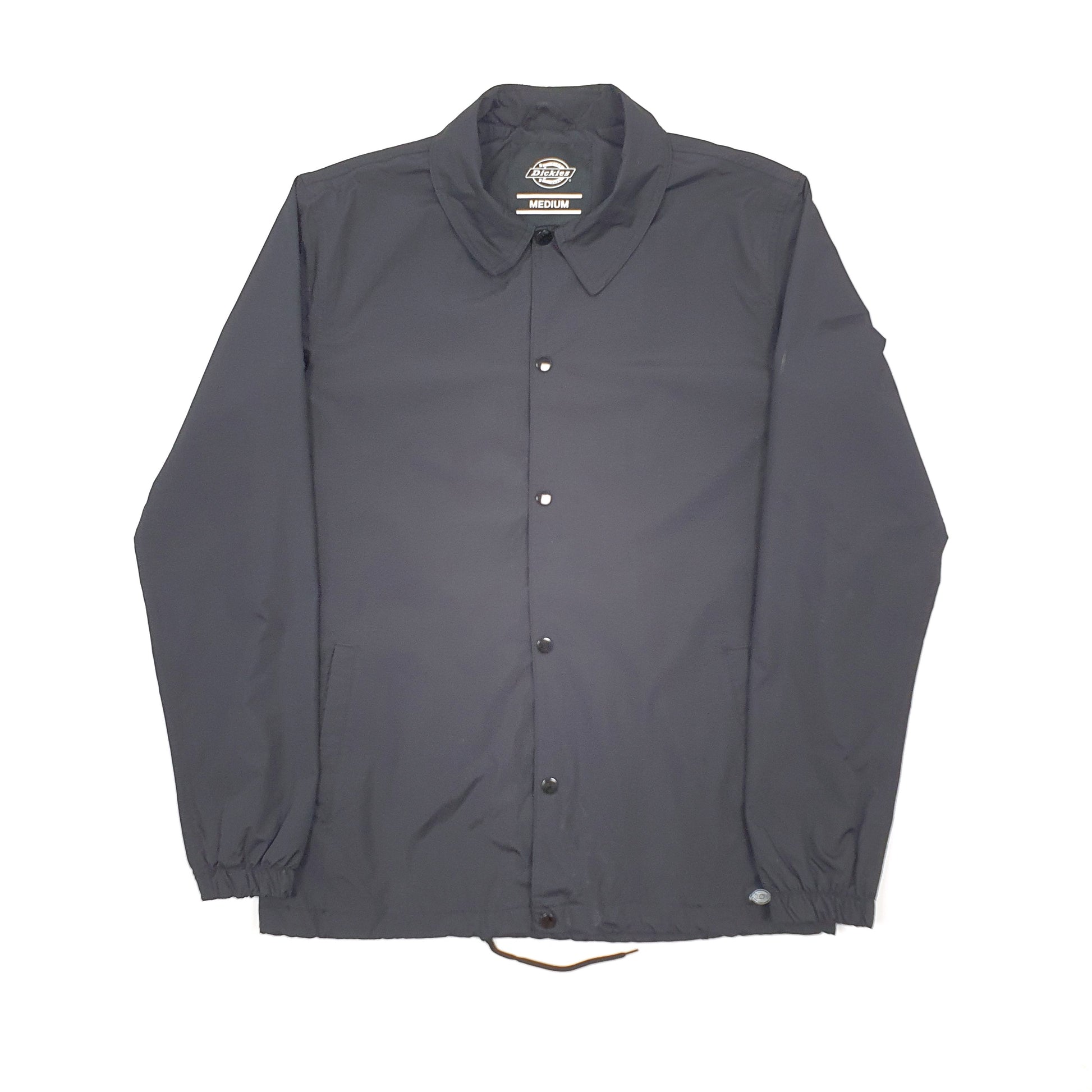 Mens Black Dickies Bomber Coach Jacket Coat