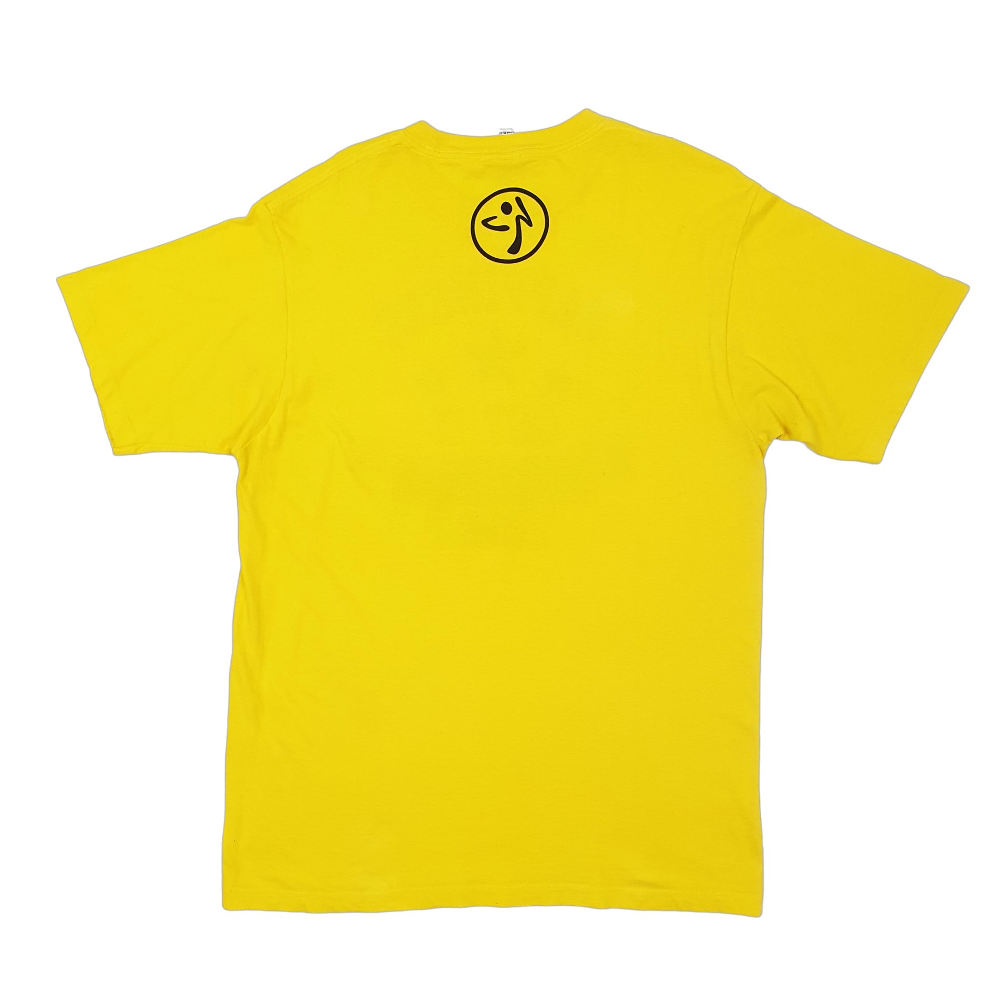 Mens Yellow Zumba Wear  Short Sleeve T Shirt