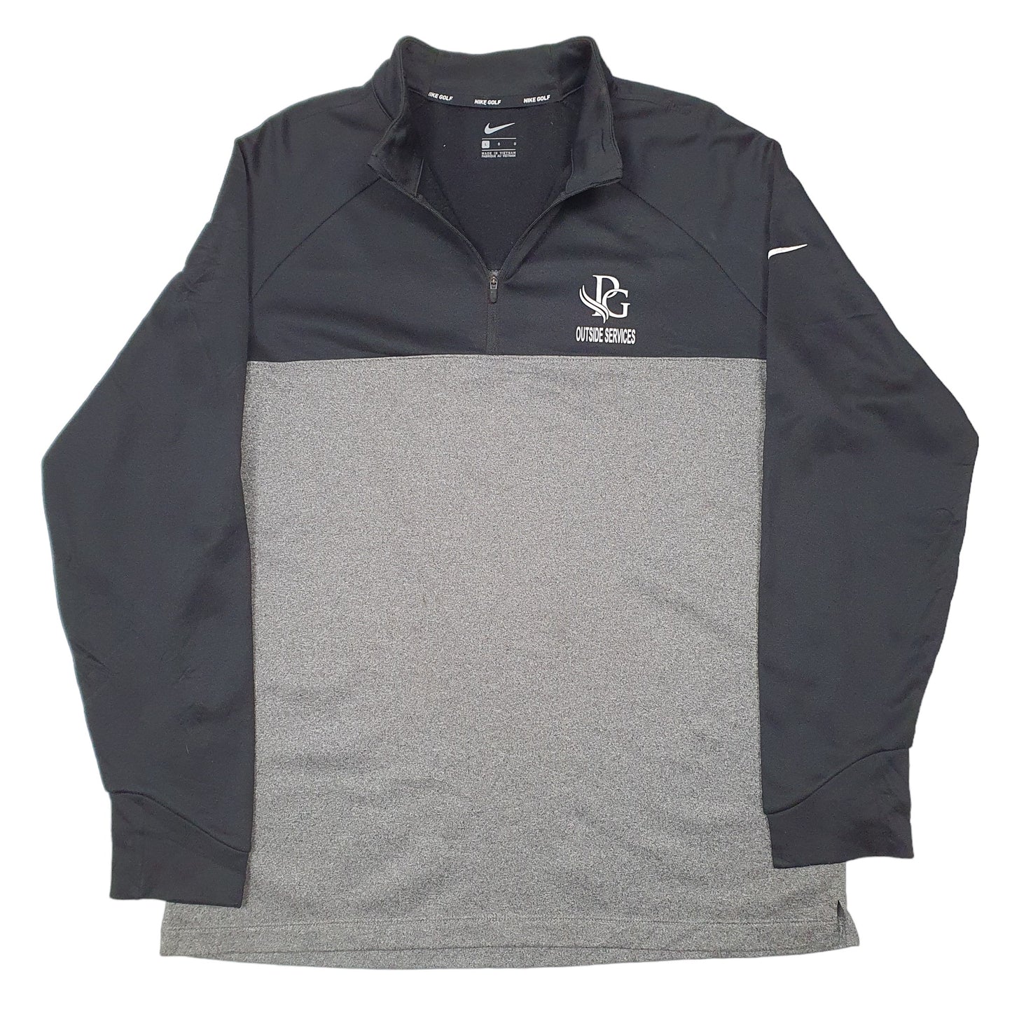 Mens Grey Nike Golf PG Outside Services Active Quarter Zip Jumper