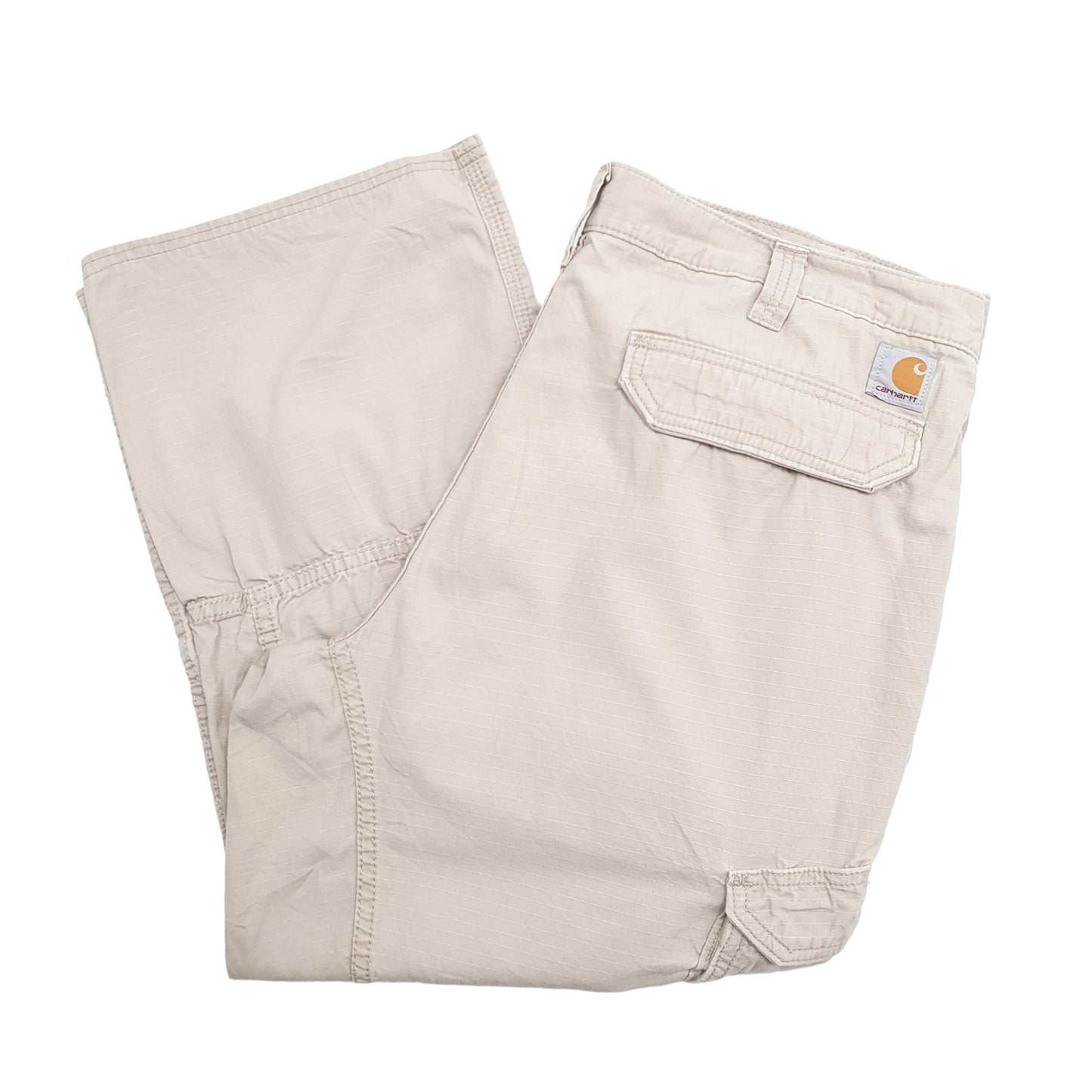 Mens Beige Carhartt  Cargo Trousers