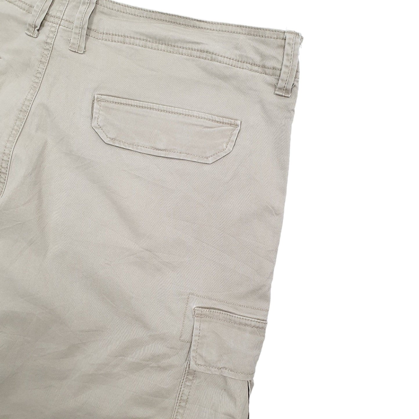 George Combat Beige Cargo Workwear Shorts W38