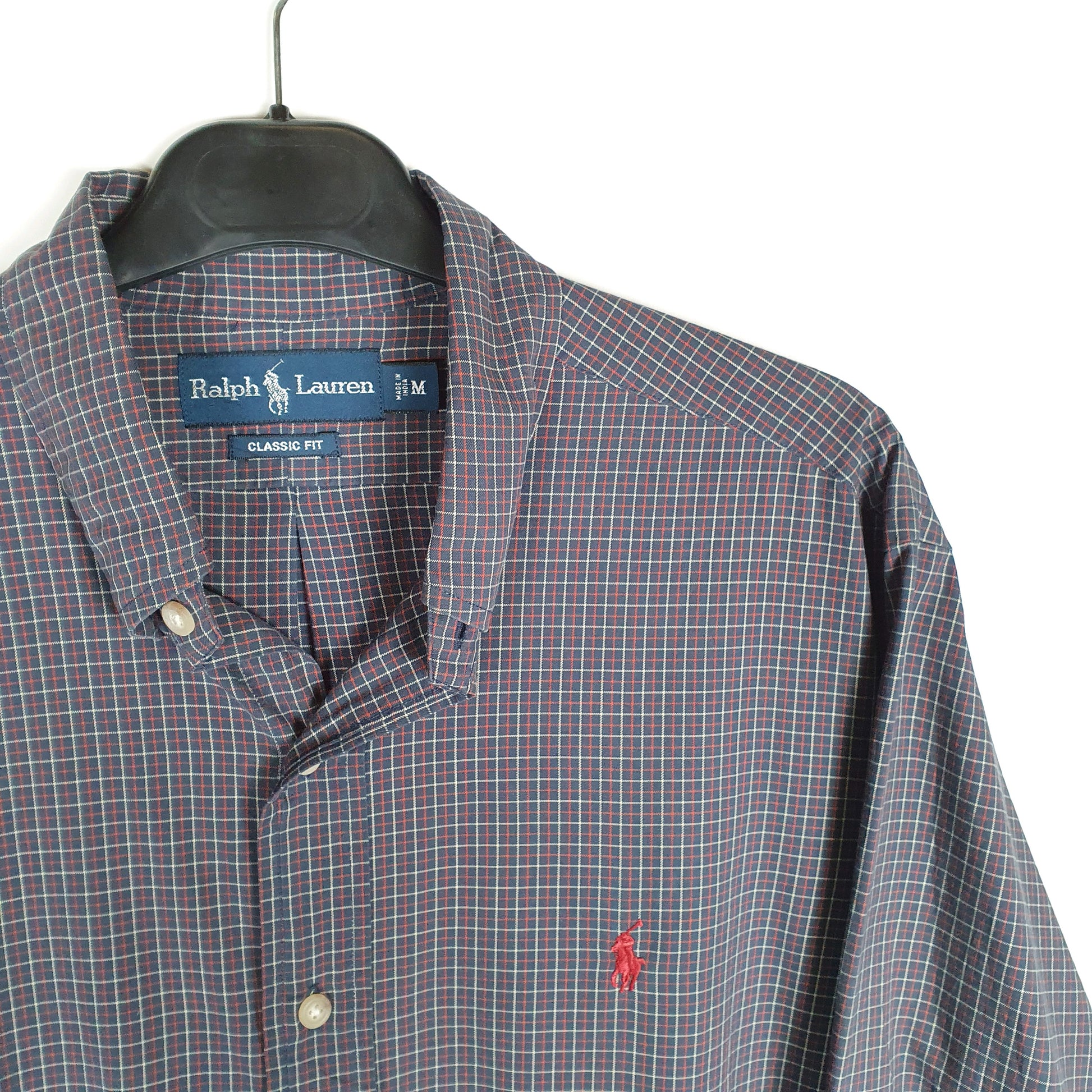 Polo Ralph Lauren Long Sleeve Classic Fit Check Shirt Navy