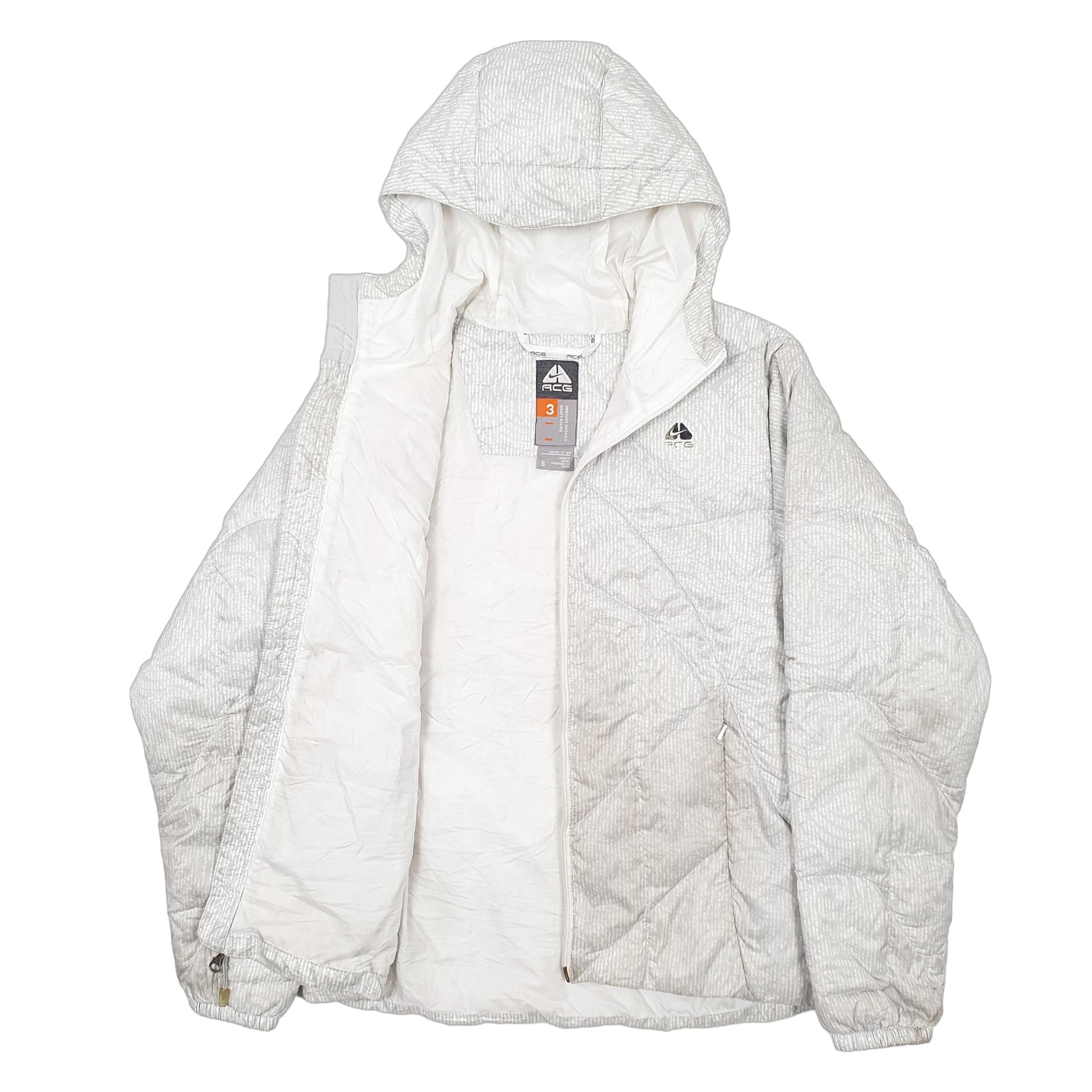 Womens Grey Nike ACG  Puffer Jacket Coat