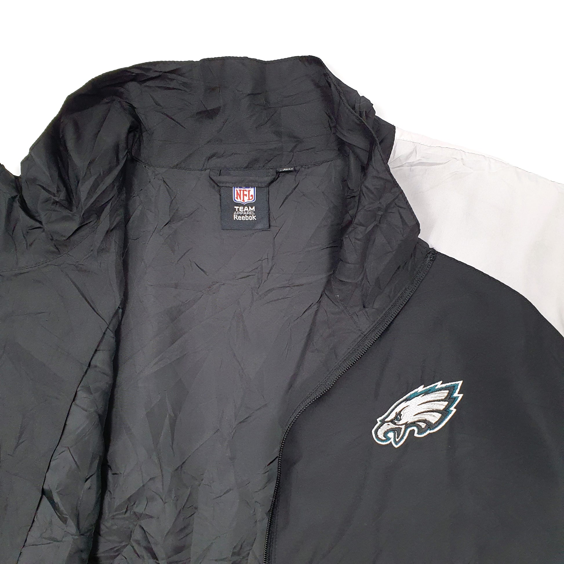 Mens Black NFL Reebok Philadelphia Eagles USA Football  Coat