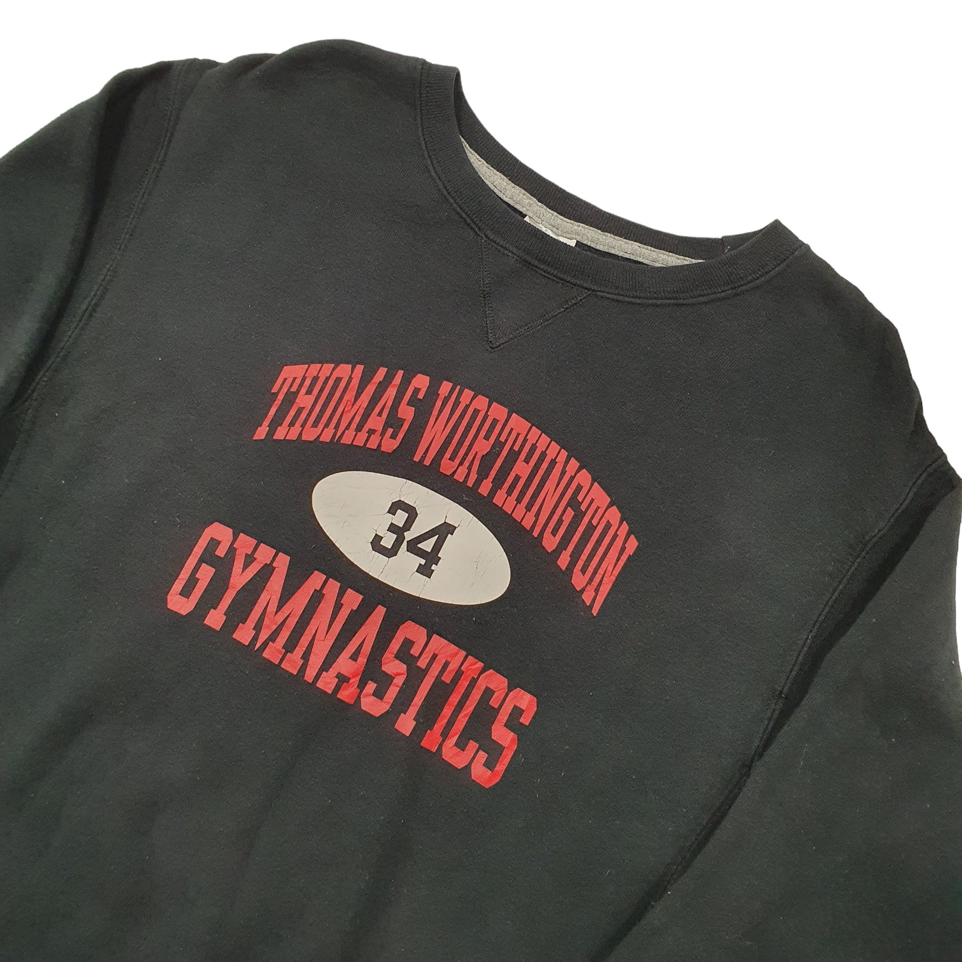 Russell Athletic Gymnastics High School USA Crewneck S Black