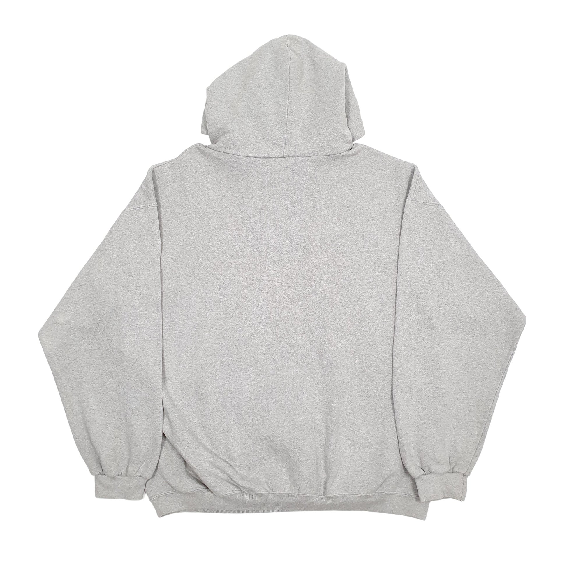 Mens Grey Adidas Vintage 1990s USA Made Hoodie Jumper