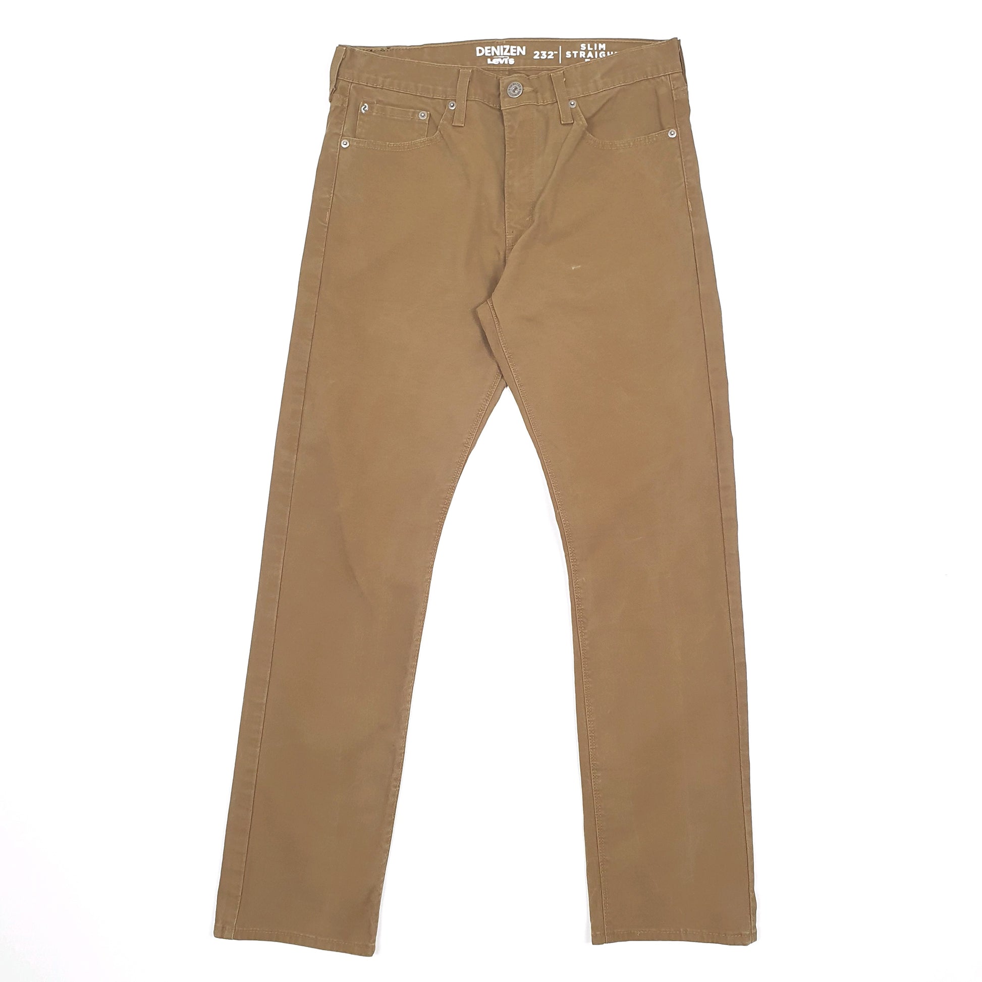 Levis Denizen Straight Fit Slim Jeans W32 L32 Beige