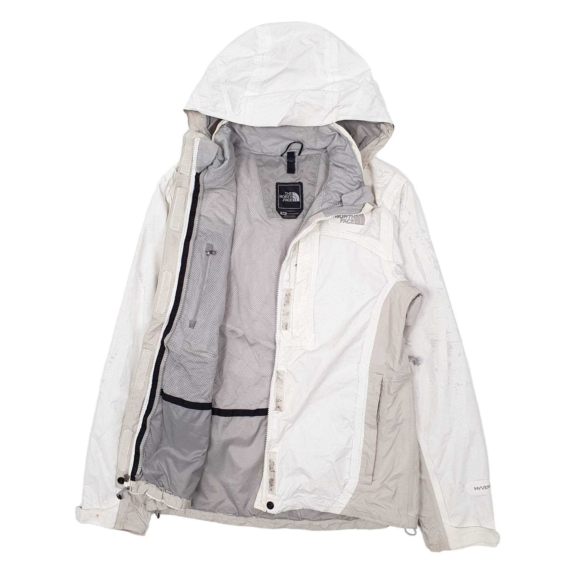 Womens White The North Face Hyvent  Coat