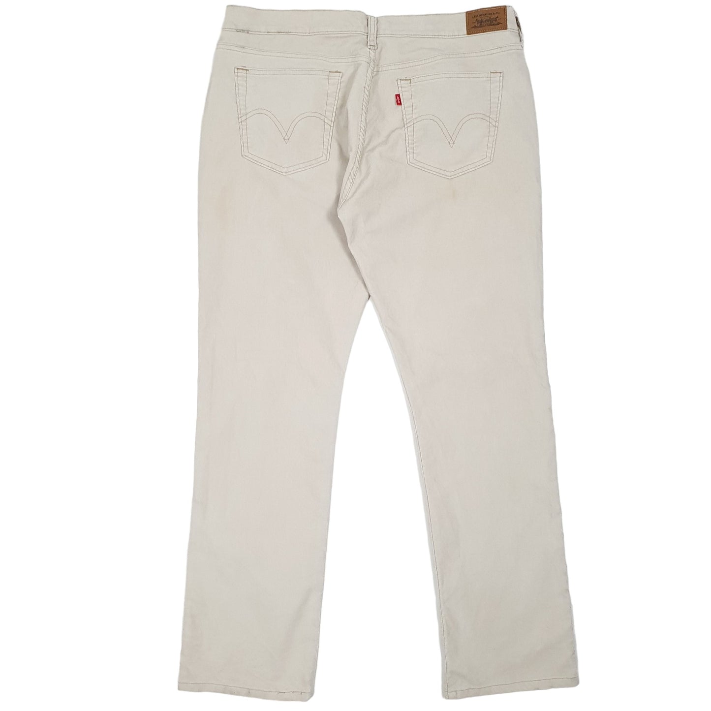 Womens Cream Levis  Corduroy Trousers