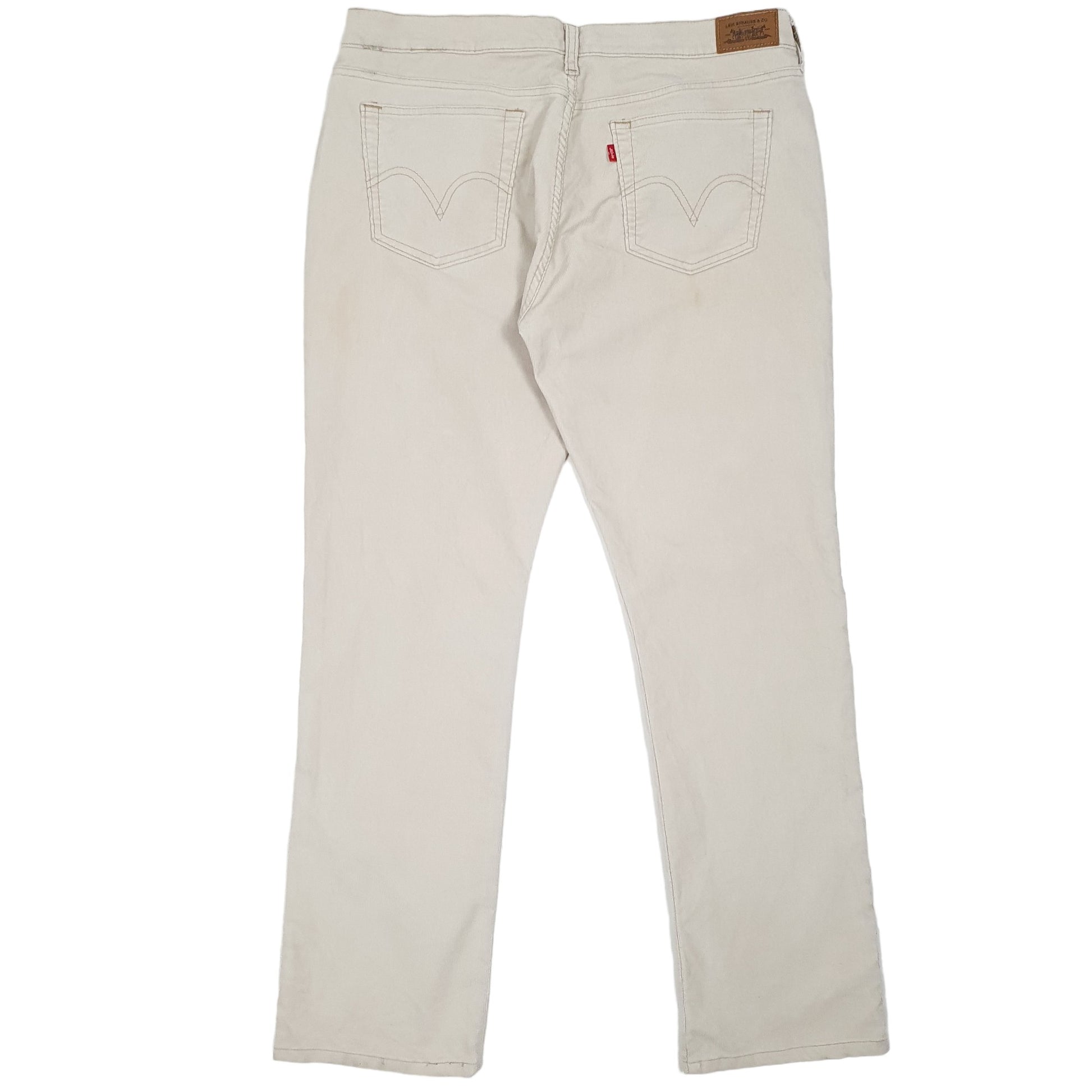 Womens Cream Levis  Corduroy Trousers