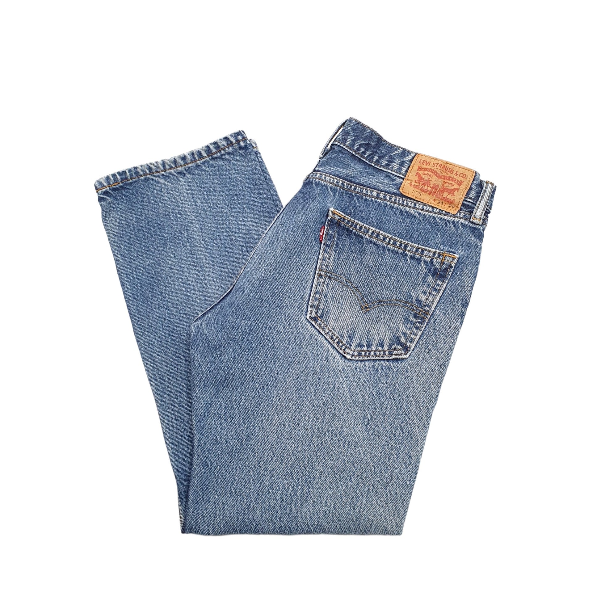 Levis 505 Regular Fit Jeans W34 L27 Blue