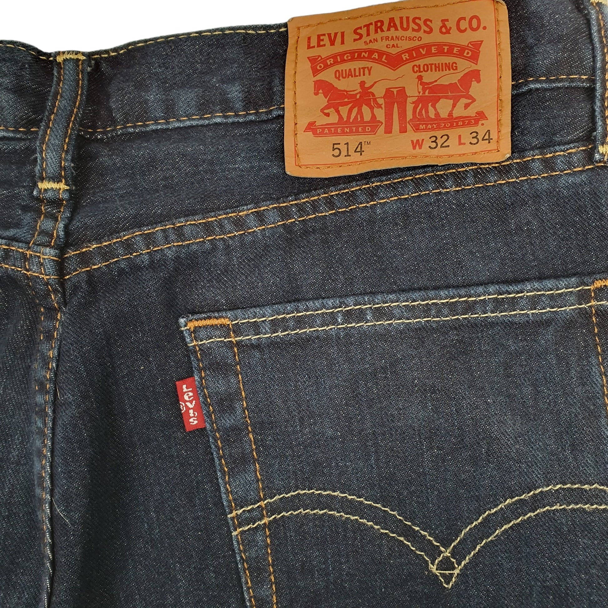 Levis 514 Straight Fit Jeans W32 L34 Blue