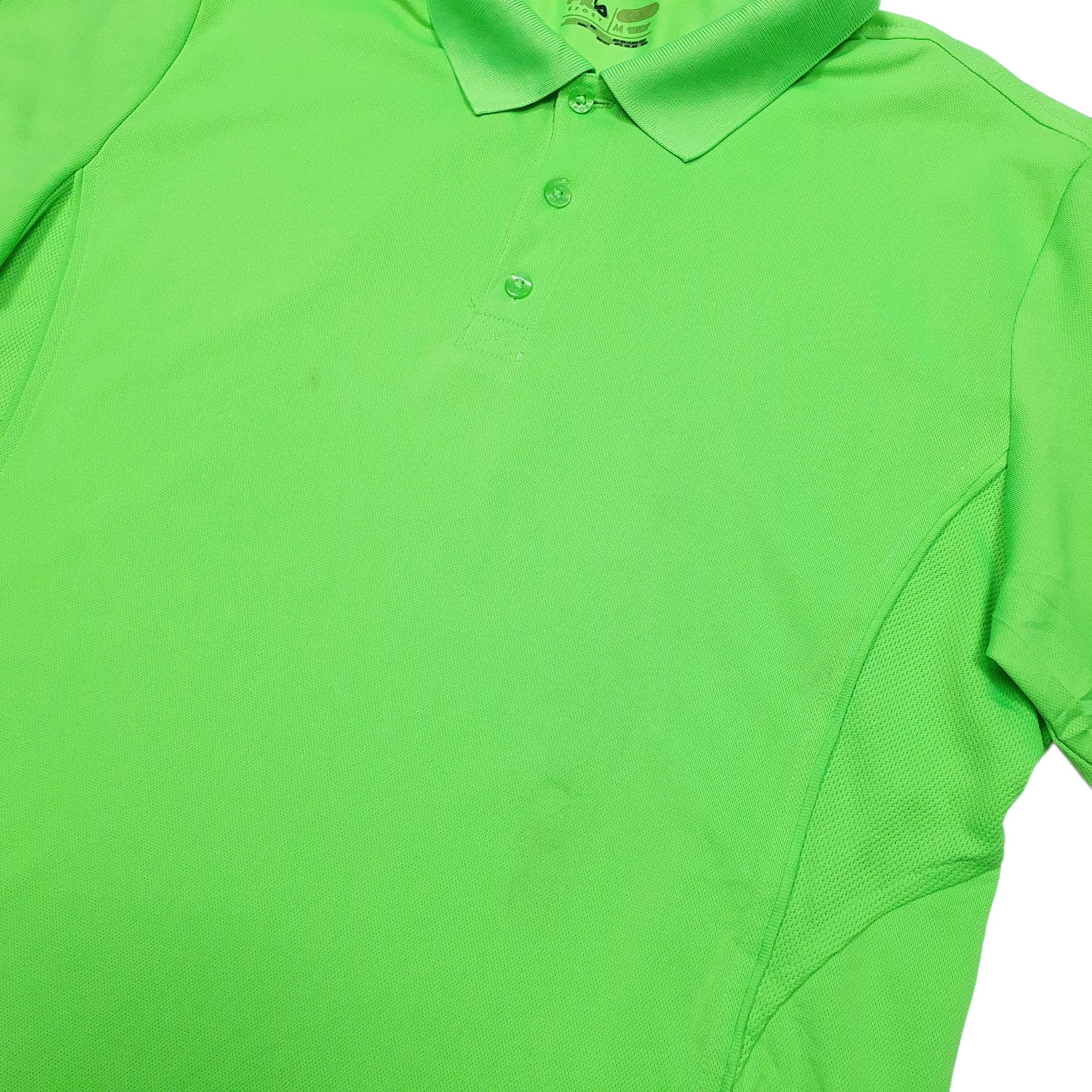 Fila Golf Short Sleeve Polyester Polo Shirt Green