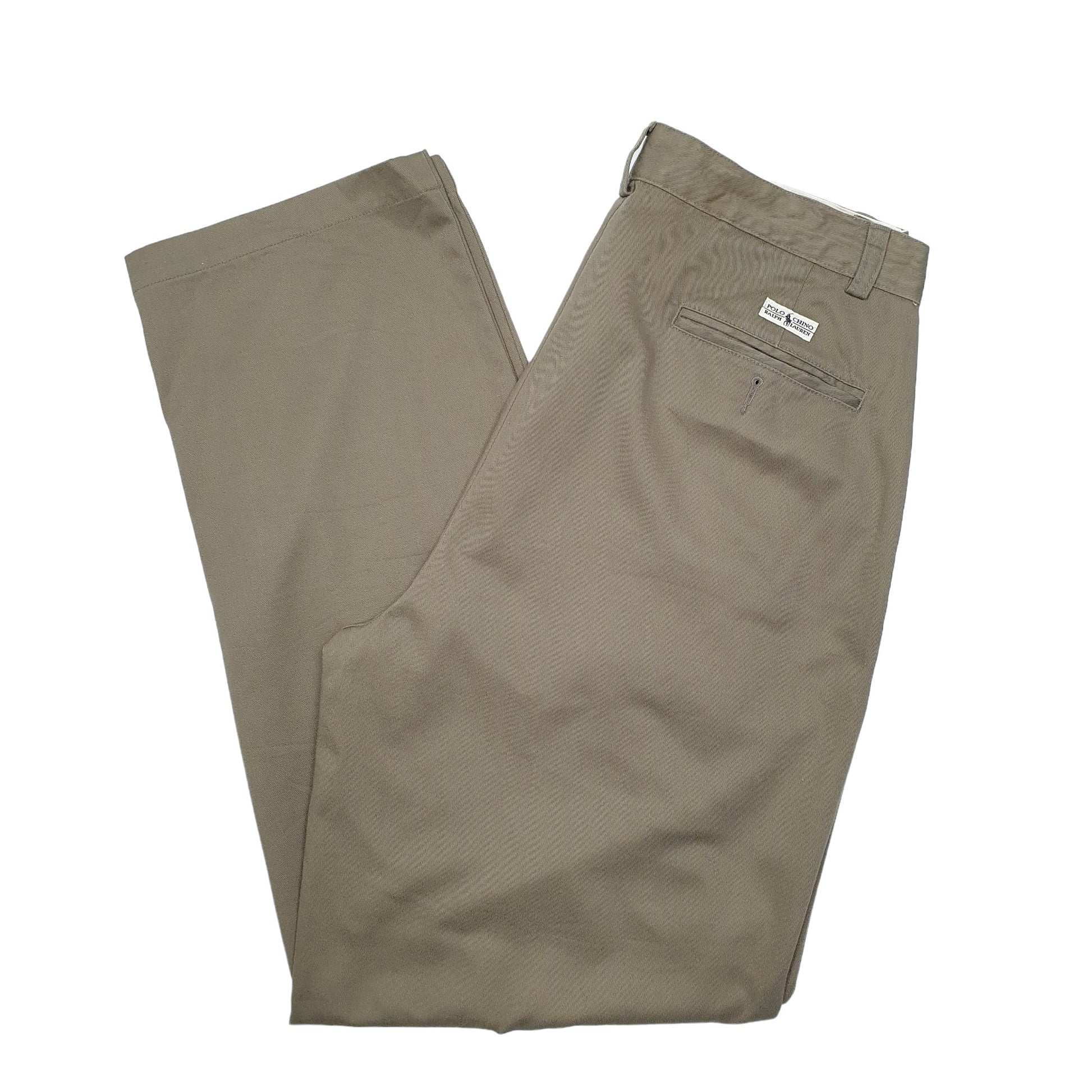 Mens Khaki Polo Ralph Lauren  Chino Trousers