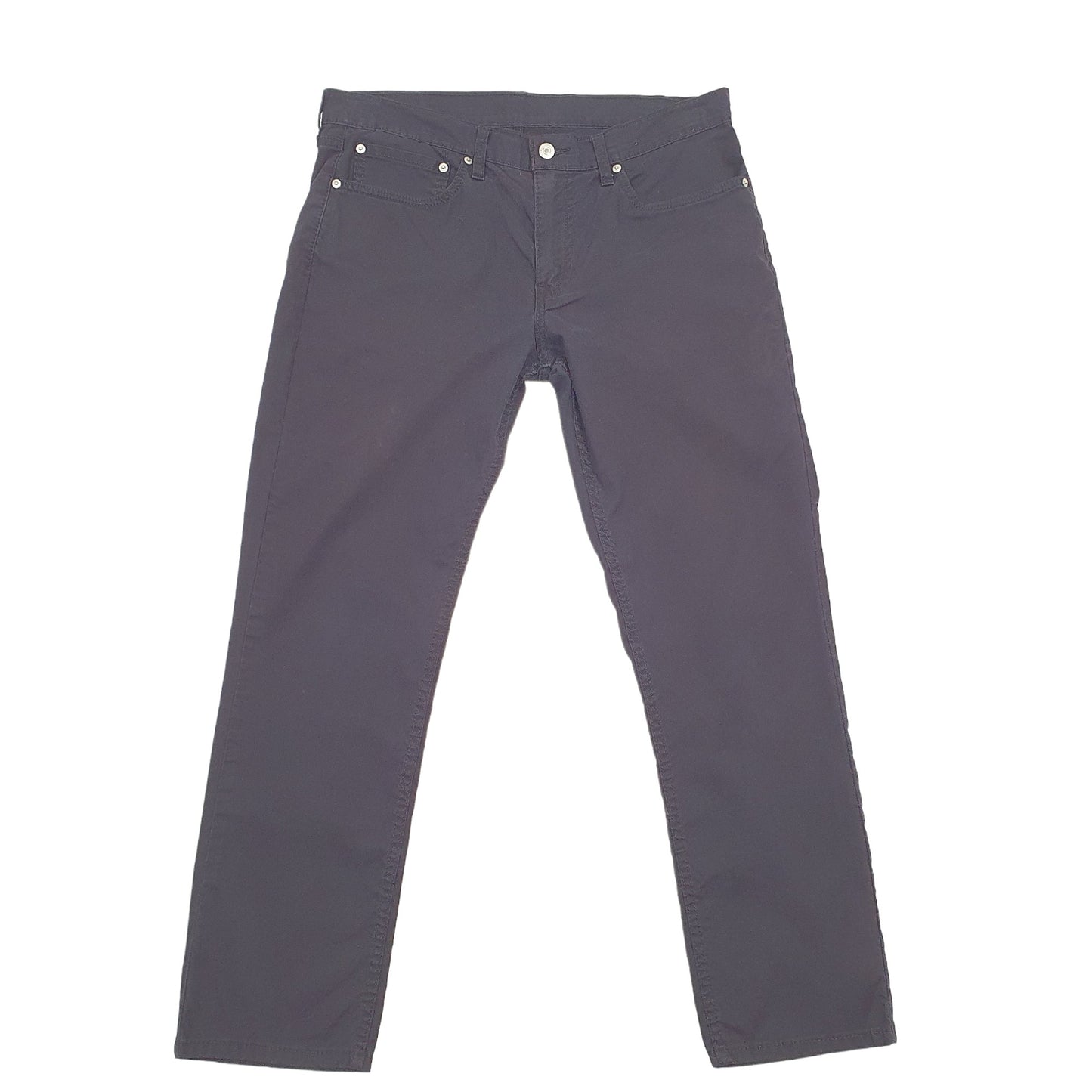 Mens Levis 511 Slim Black Chino Trousers W34 L28 Black