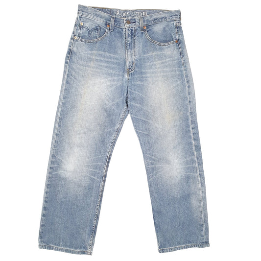 Mens Blue Levis Relaxed Casual JeansW34 L30