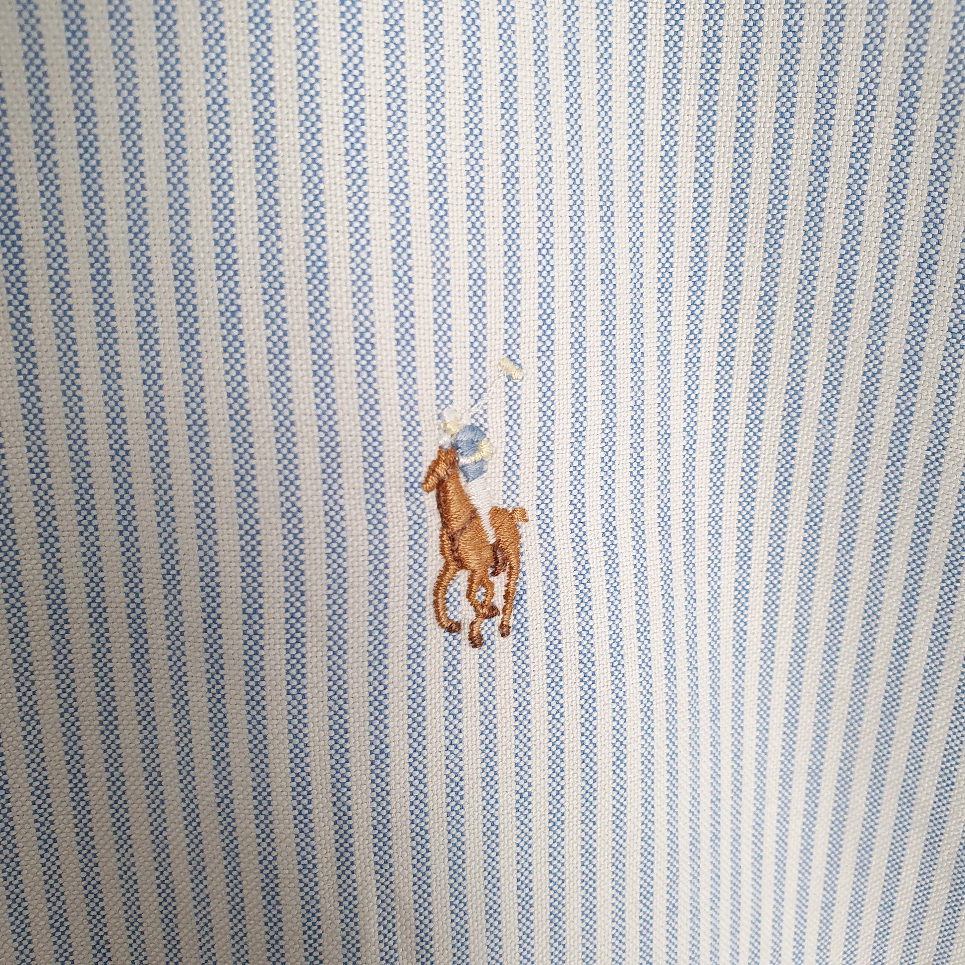 Ralph Lauren Long Sleeve Blaire Fit Striped Shirt White