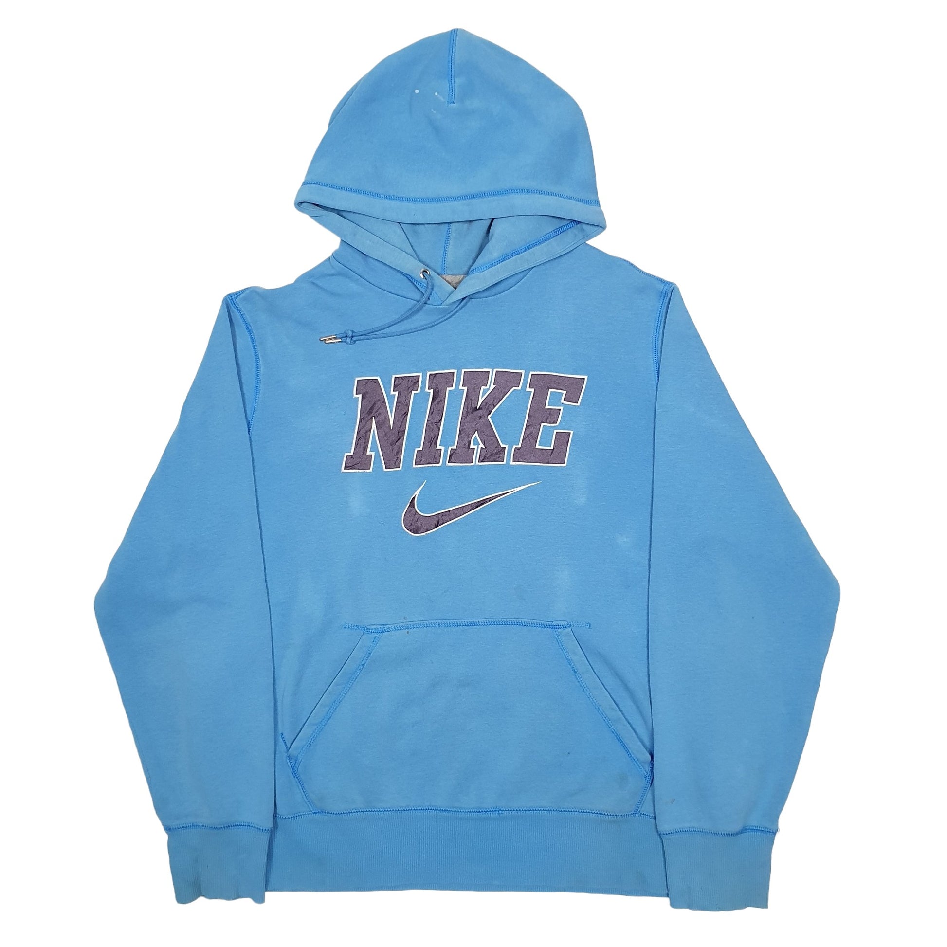 Mens Blue Nike Spellout Hoodie Jumper