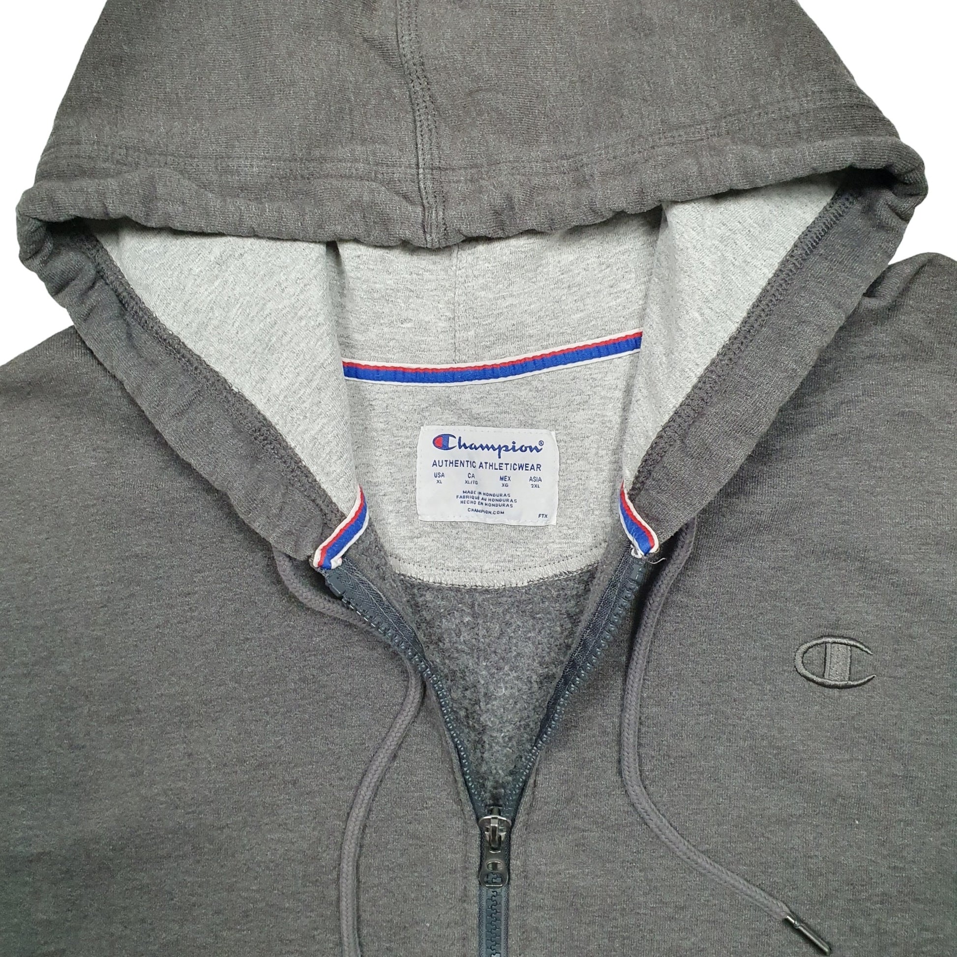 Mens Grey Champion  Full Zip Jumper