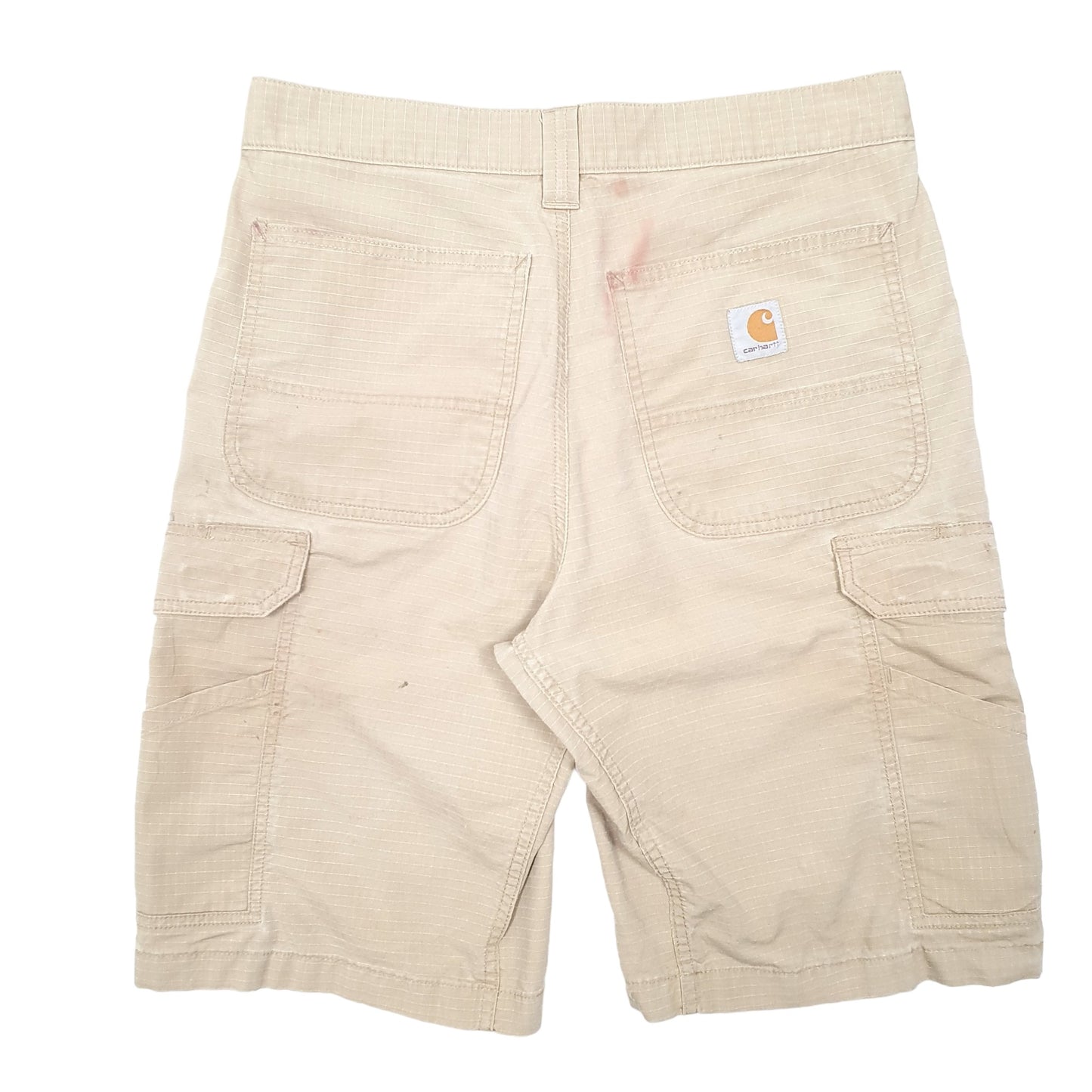 Mens Beige Carhartt Ripstop Cargo Shorts