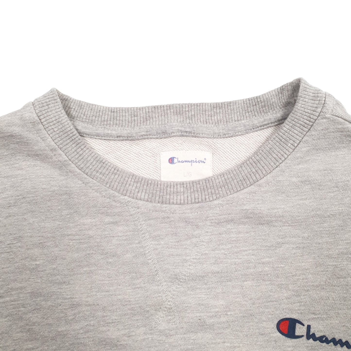 Mens Grey Champion  Crewneck Jumper