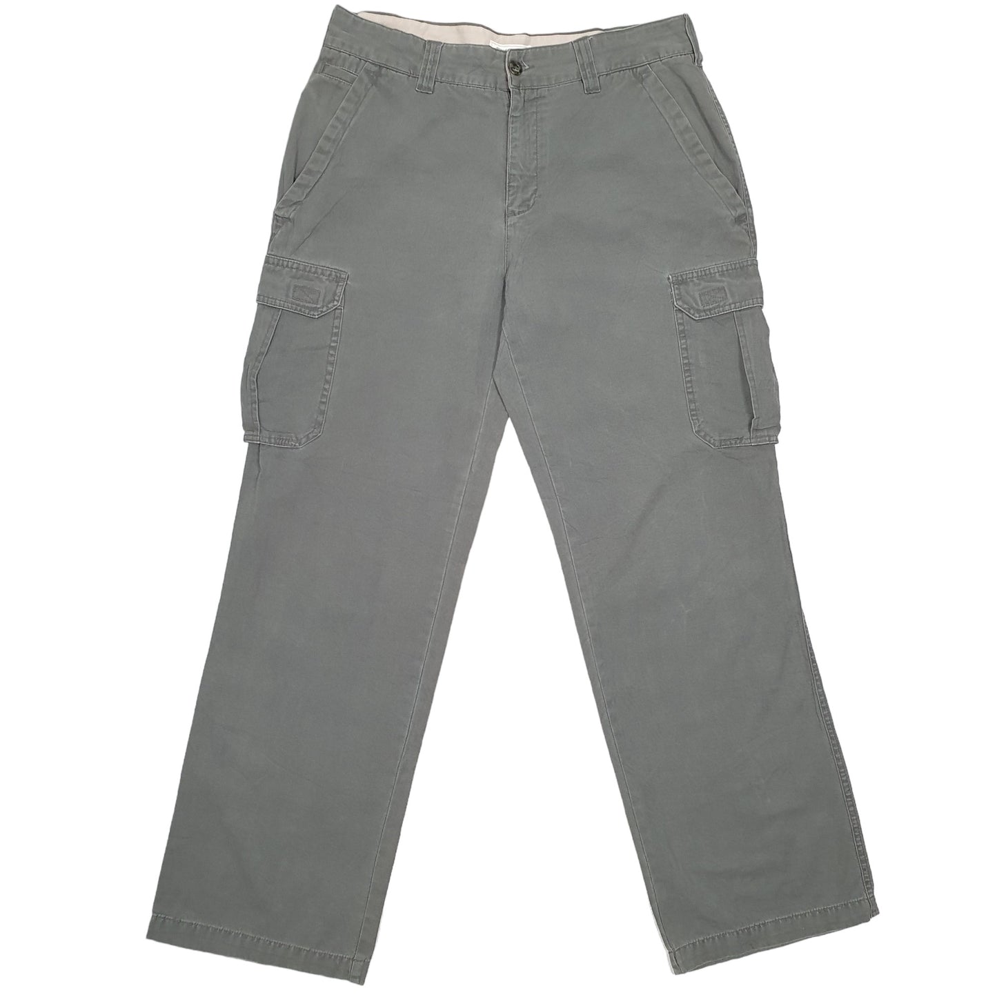 Mens Grey Denver Hayes Combat Pants Cargo Trousers