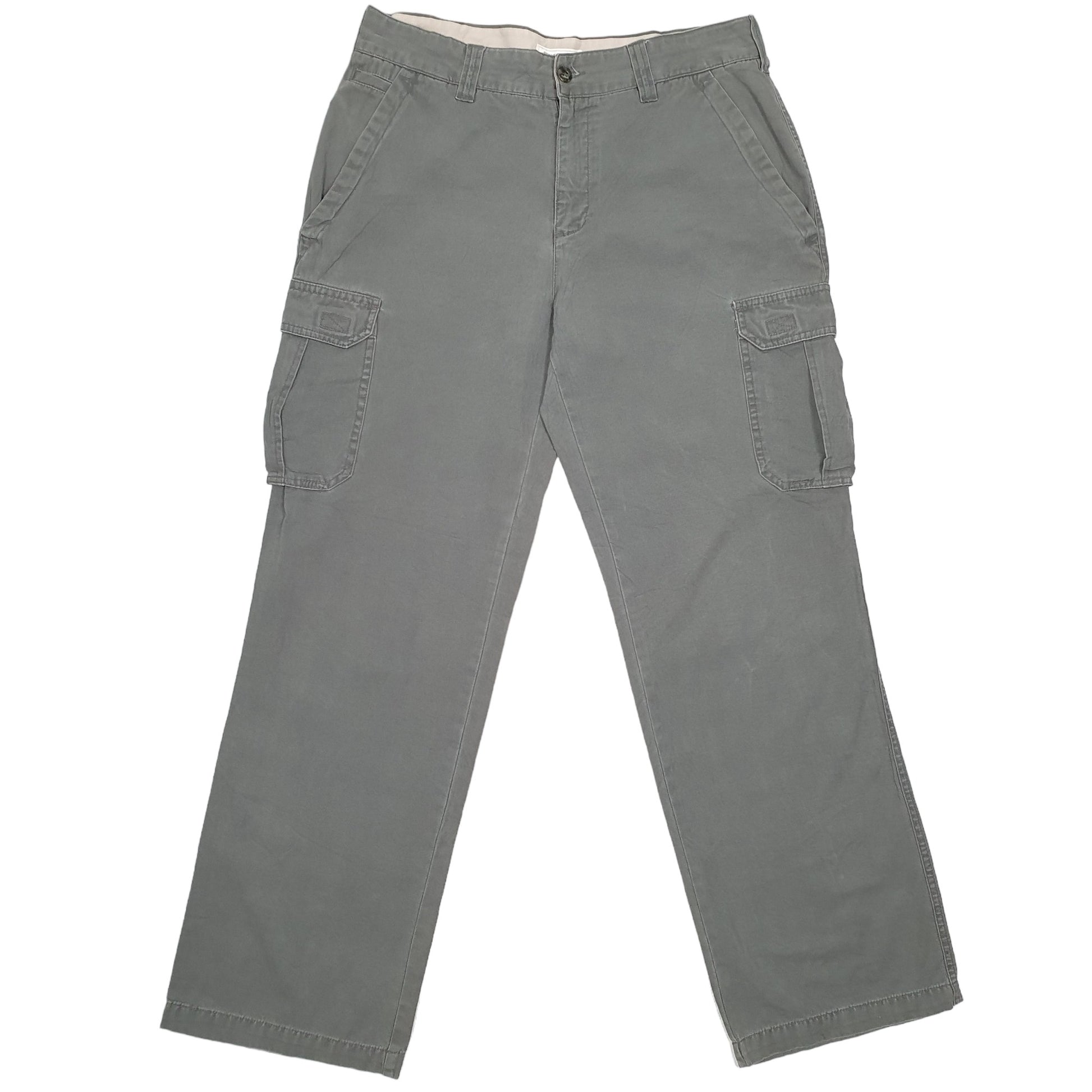 Mens Grey Denver Hayes Combat Pants Cargo Trousers