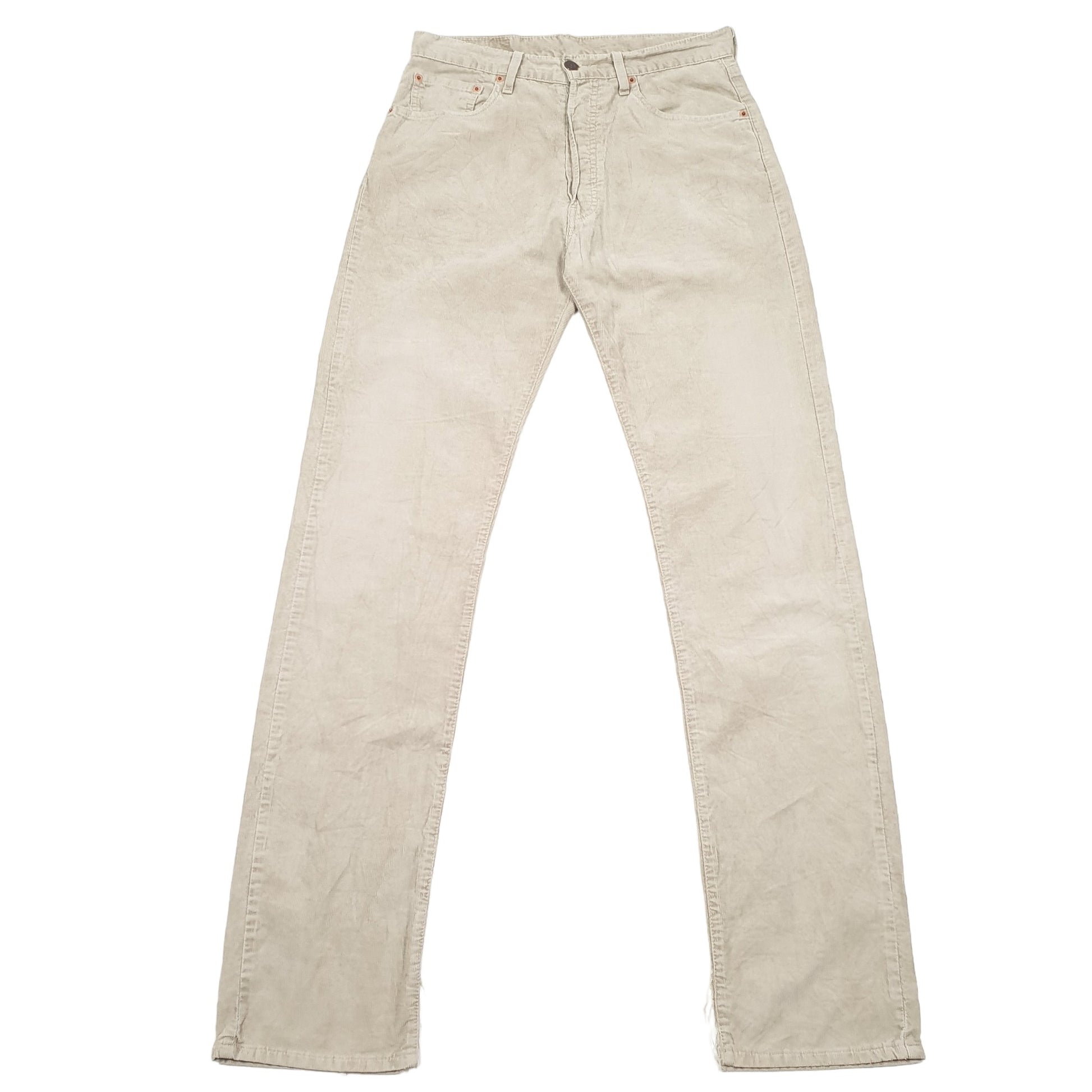 Mens Beige Levis 551 Corduroy Trousers